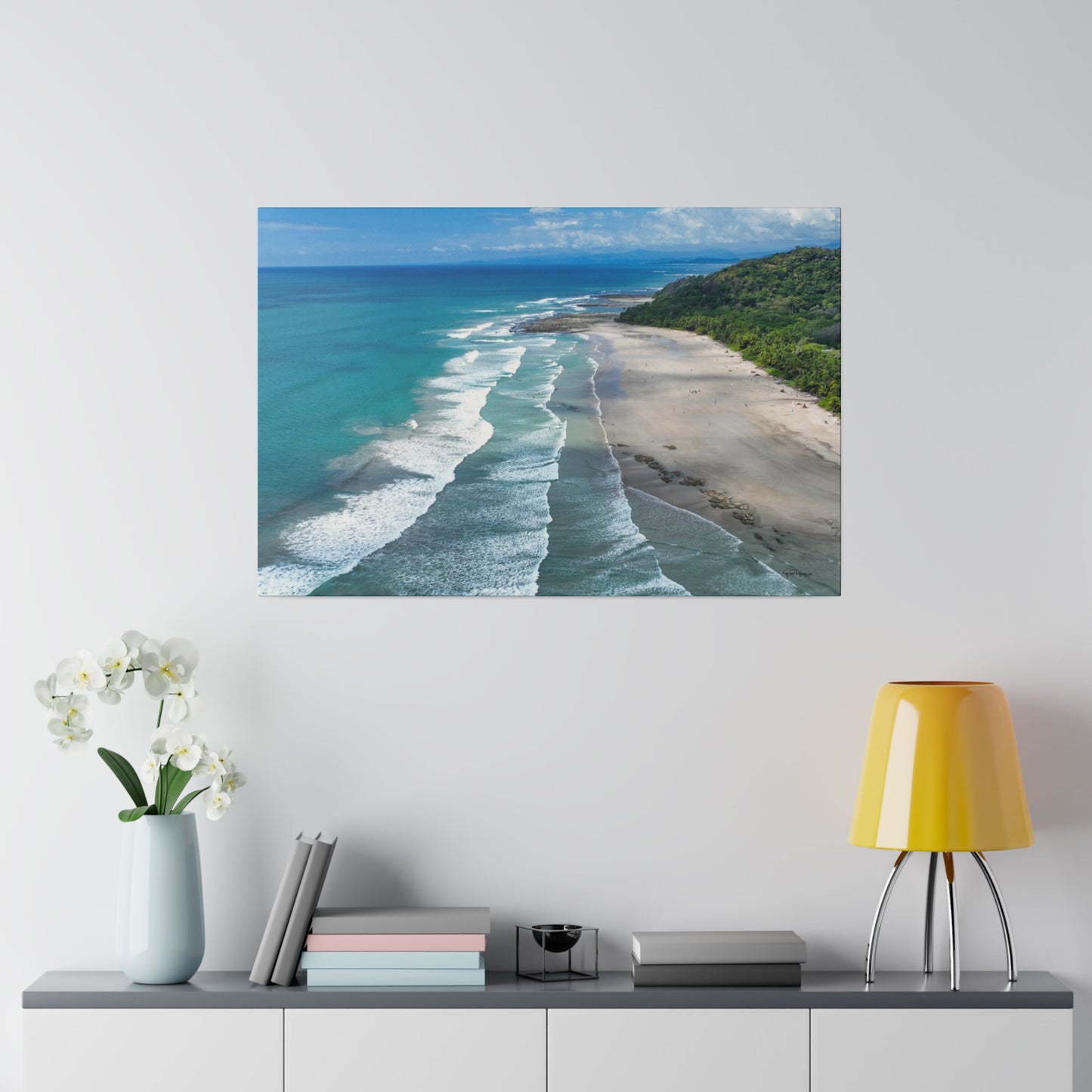 "Serene Splendors of Santa Teresa Beach: A Costa Rican Tropical Paradise"- Canvas