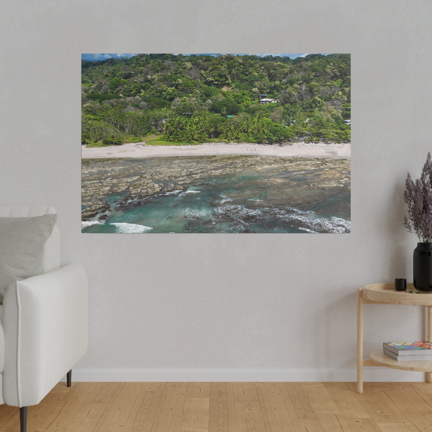 "Whispers of Paradise: Santa Teresa Beach & Malpais Beach, The Tropical Jewels of Costa Rica"- Canvas