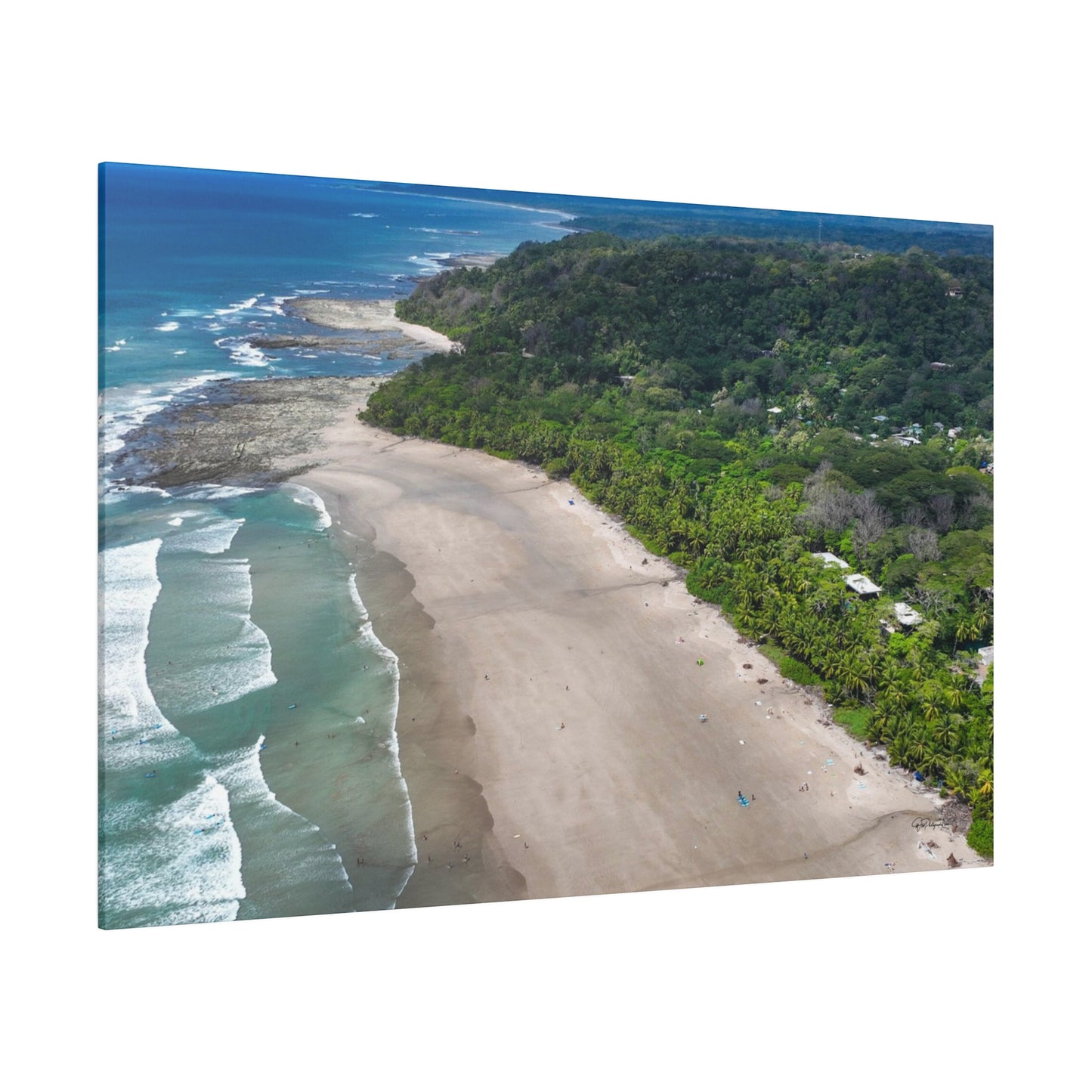 "Exotic Embrace: Santa Teresa Beach & Malpais Beach - The Heavenly Edges of Costa Rica"- Canvas