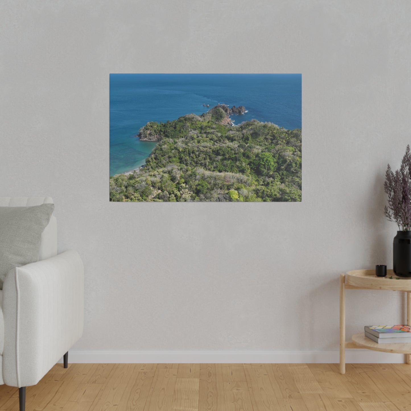 "Paradise Unveiled: The Tropical Tranquility of Isla Tortuga, Costa Rica"- Canvas