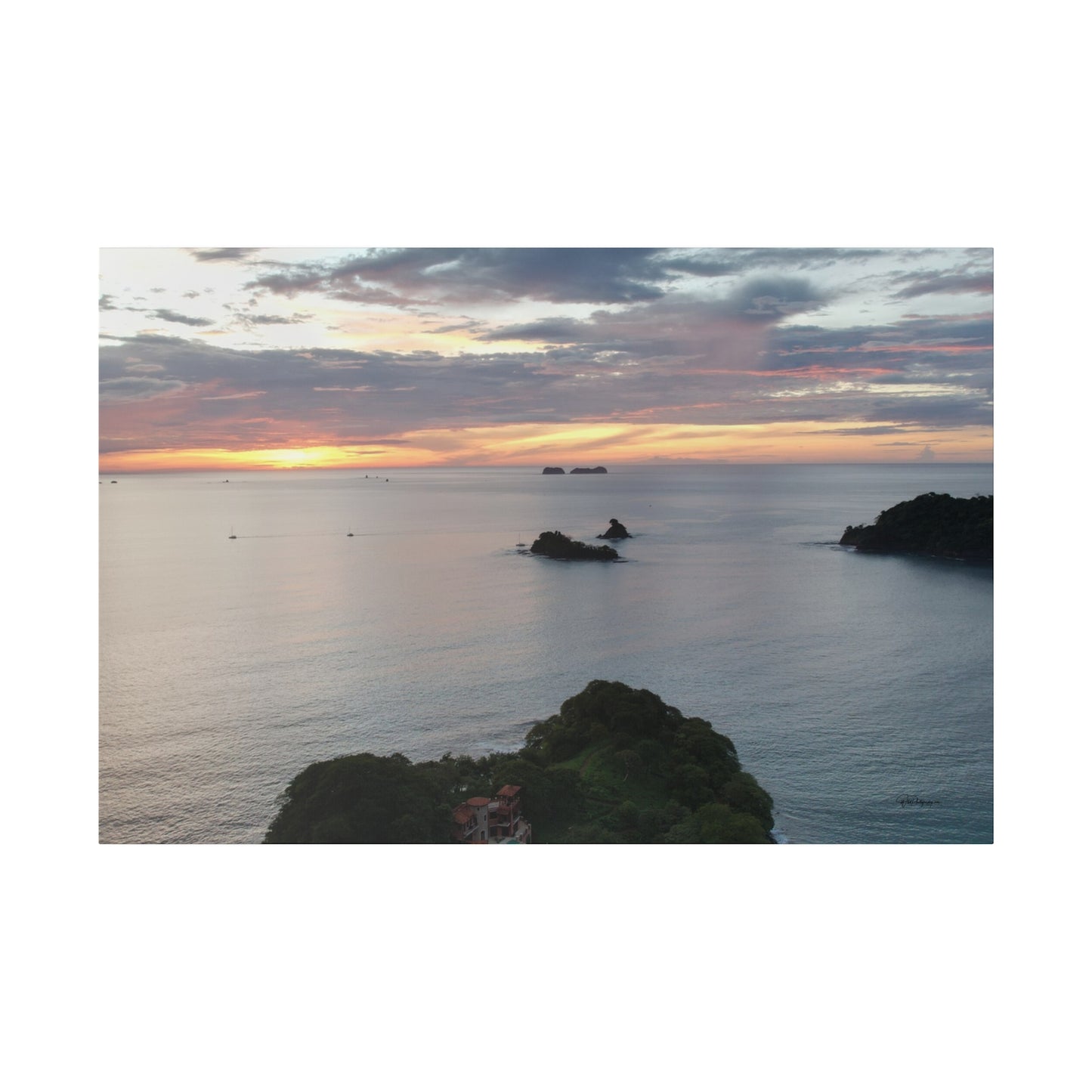"Tropical Splendors: Hideaway in Las Catalinas, Guanacaste"- Canvas
