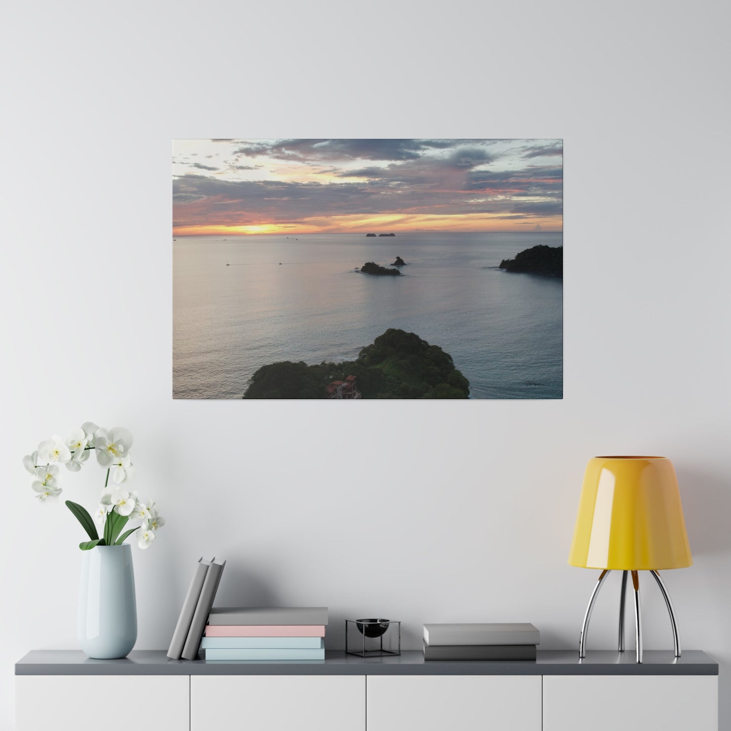 "Tropical Splendors: Hideaway in Las Catalinas, Guanacaste"- Canvas
