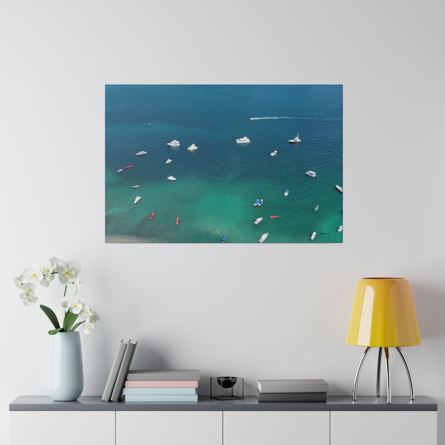 "Whispers of the Waves: A Tropical Escape to Isla Tortuga, Costa Rica"- Canvas