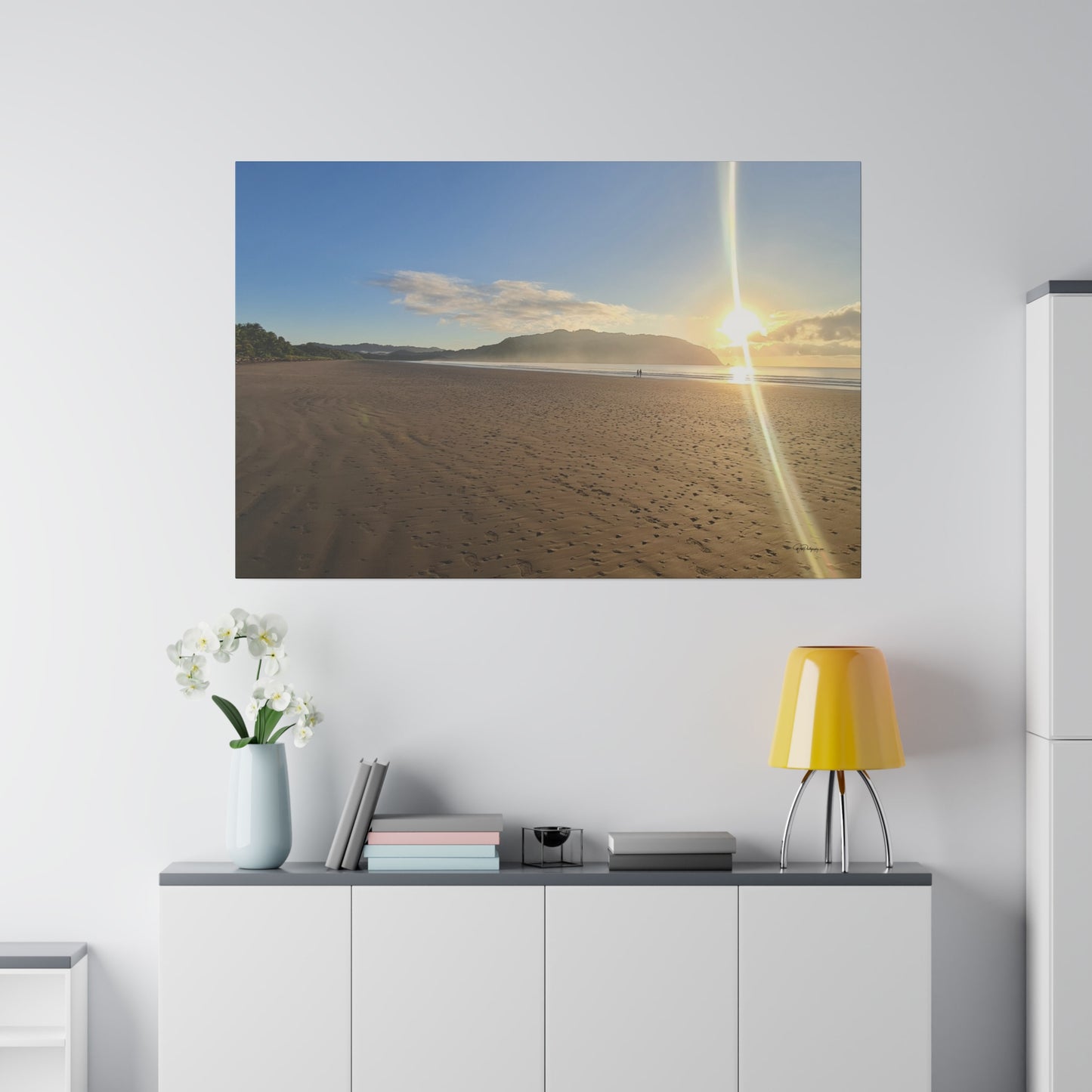 "Paradise Dusk: Costa Rica Sunset Serenade"- Canvas