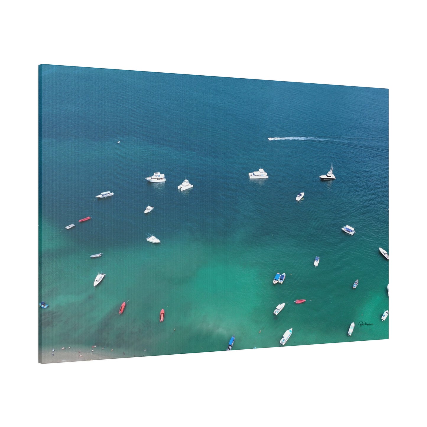"Whispers of the Waves: A Tropical Escape to Isla Tortuga, Costa Rica"- Canvas