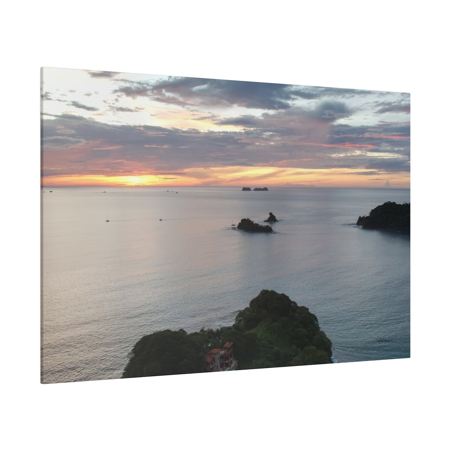 "Tropical Splendors: Hideaway in Las Catalinas, Guanacaste"- Canvas