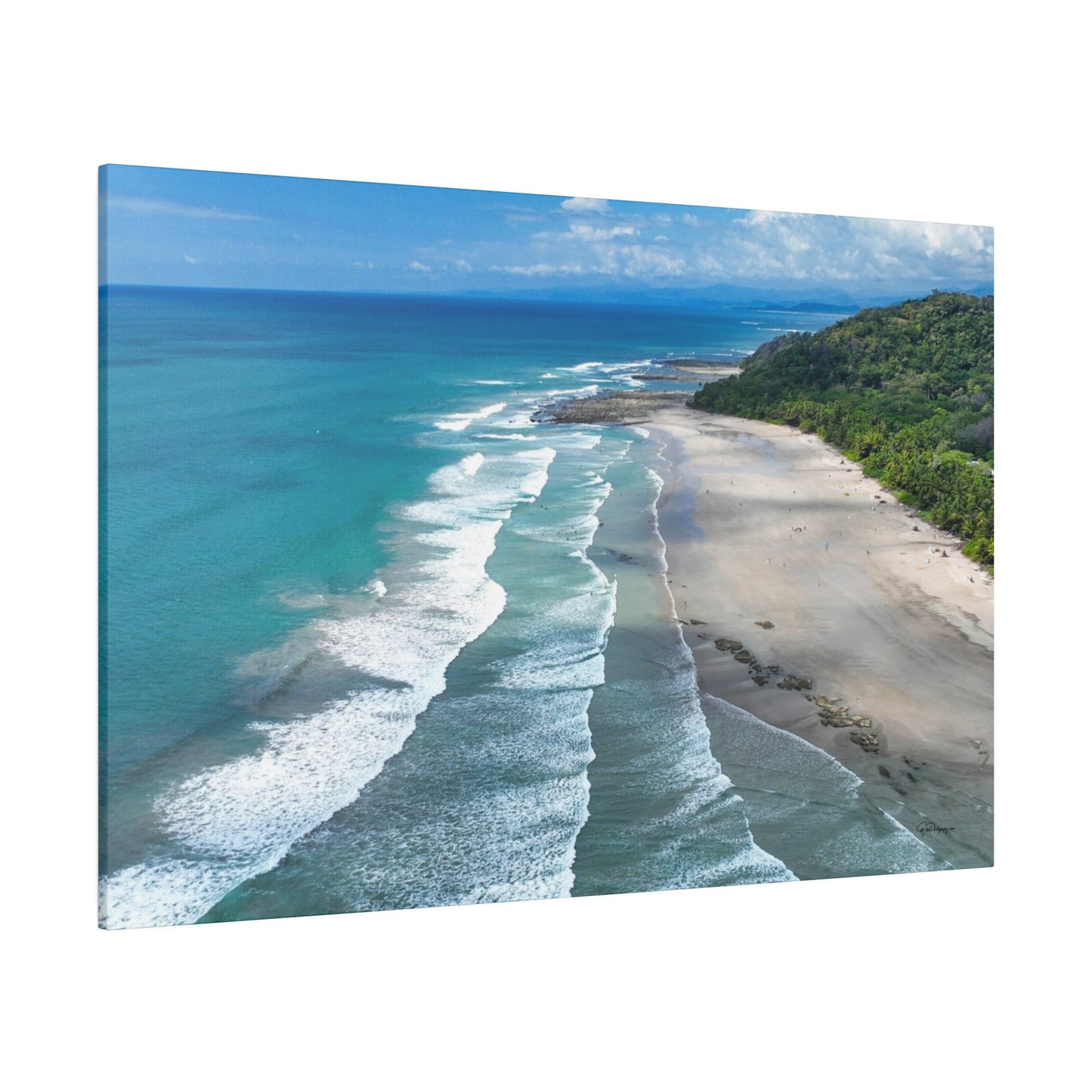 "Serene Splendors of Santa Teresa Beach: A Costa Rican Tropical Paradise"- Canvas