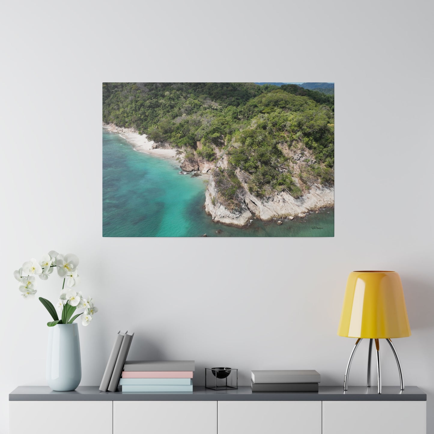 "Paradise Unleashed: Tranquil Tides at Playa Quesera, Costa Rica"- Canvas