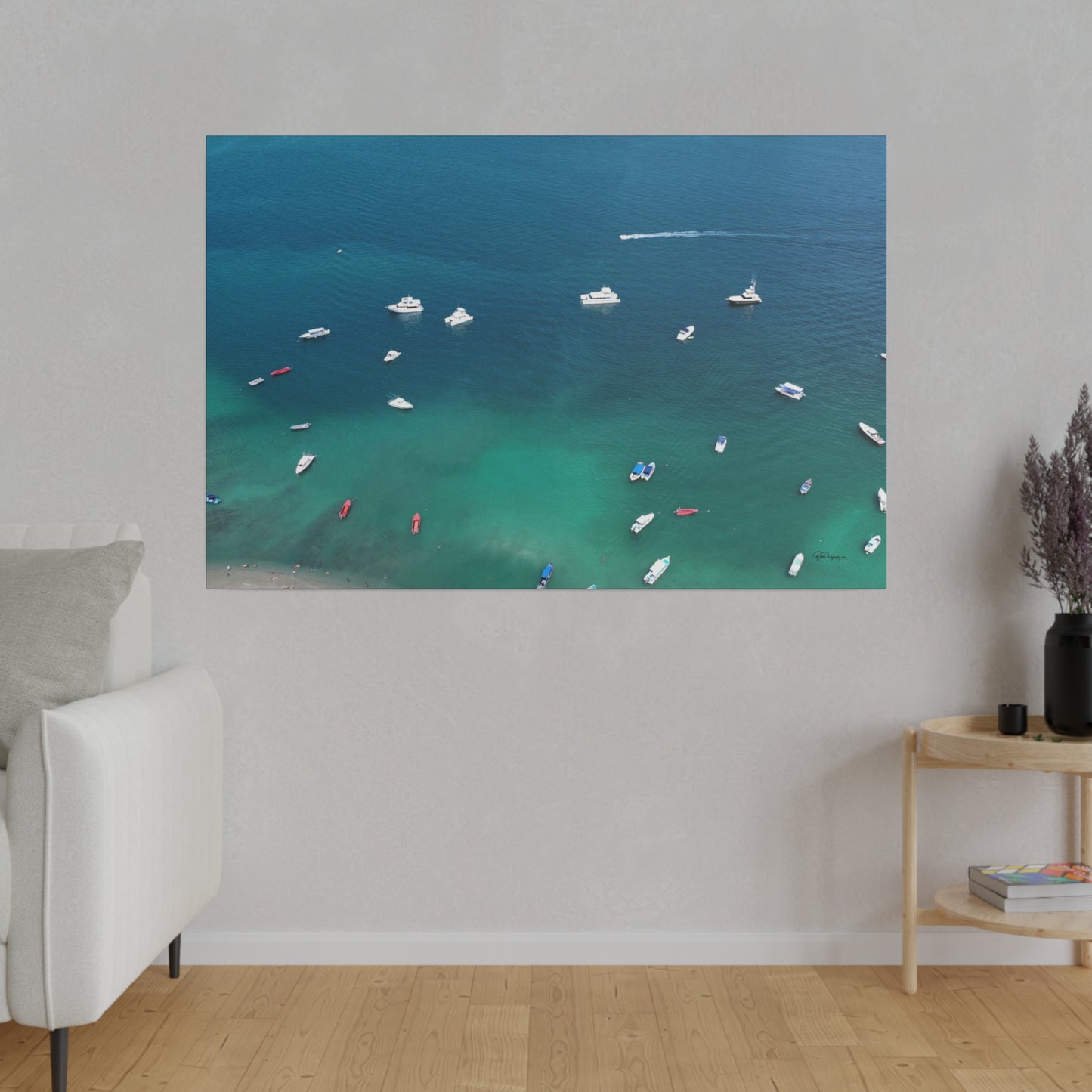 "Whispers of the Waves: A Tropical Escape to Isla Tortuga, Costa Rica"- Canvas
