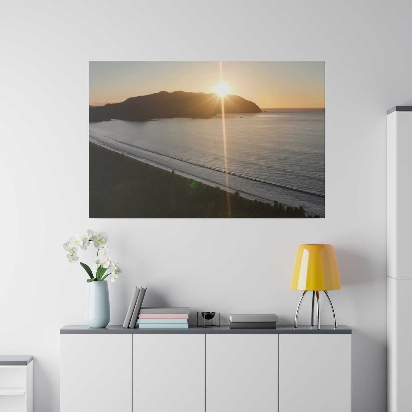 "Paradise Twilight: Costa Rica Sunset Serenade"- Canvas