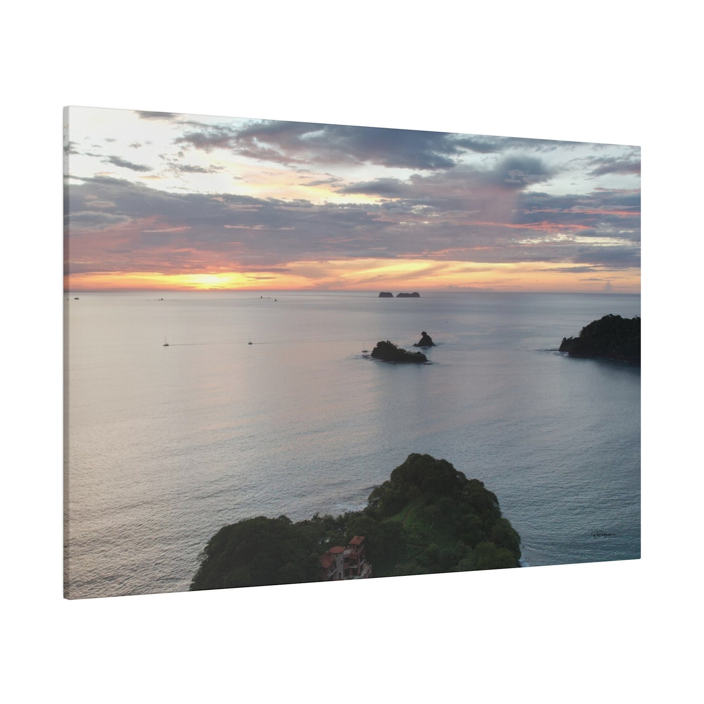 "Tropical Splendors: Hideaway in Las Catalinas, Guanacaste"- Canvas