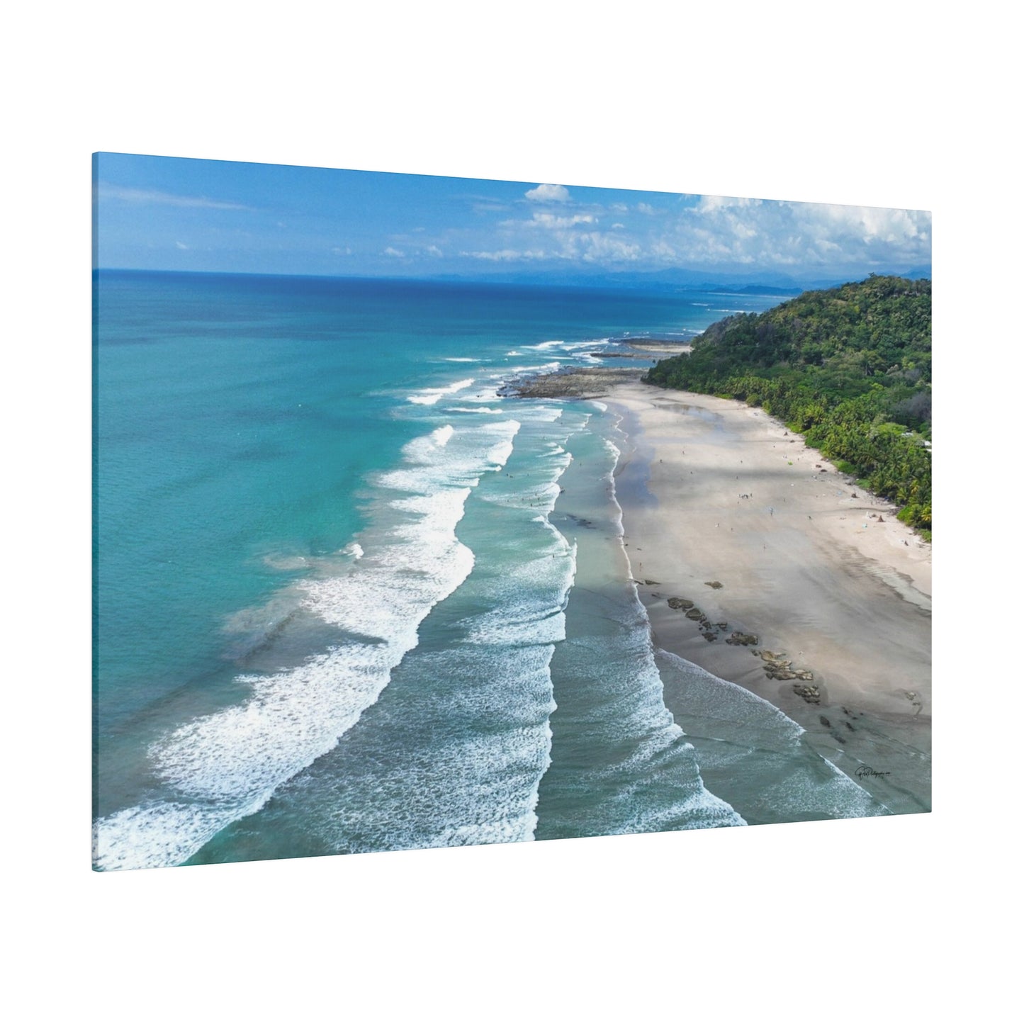 "Serene Splendors of Santa Teresa Beach: A Costa Rican Tropical Paradise"- Canvas