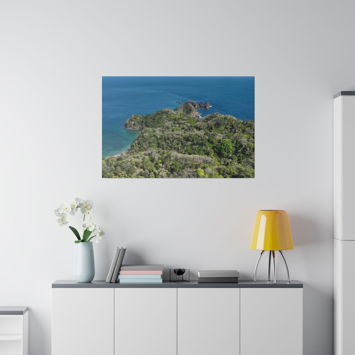 "Paradise Unveiled: The Tropical Tranquility of Isla Tortuga, Costa Rica"- Canvas