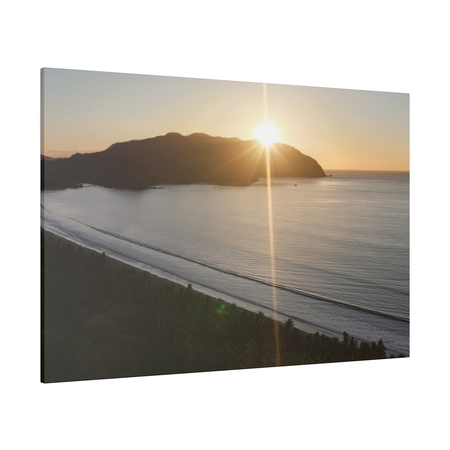 "Paradise Twilight: Costa Rica Sunset Serenade"- Canvas