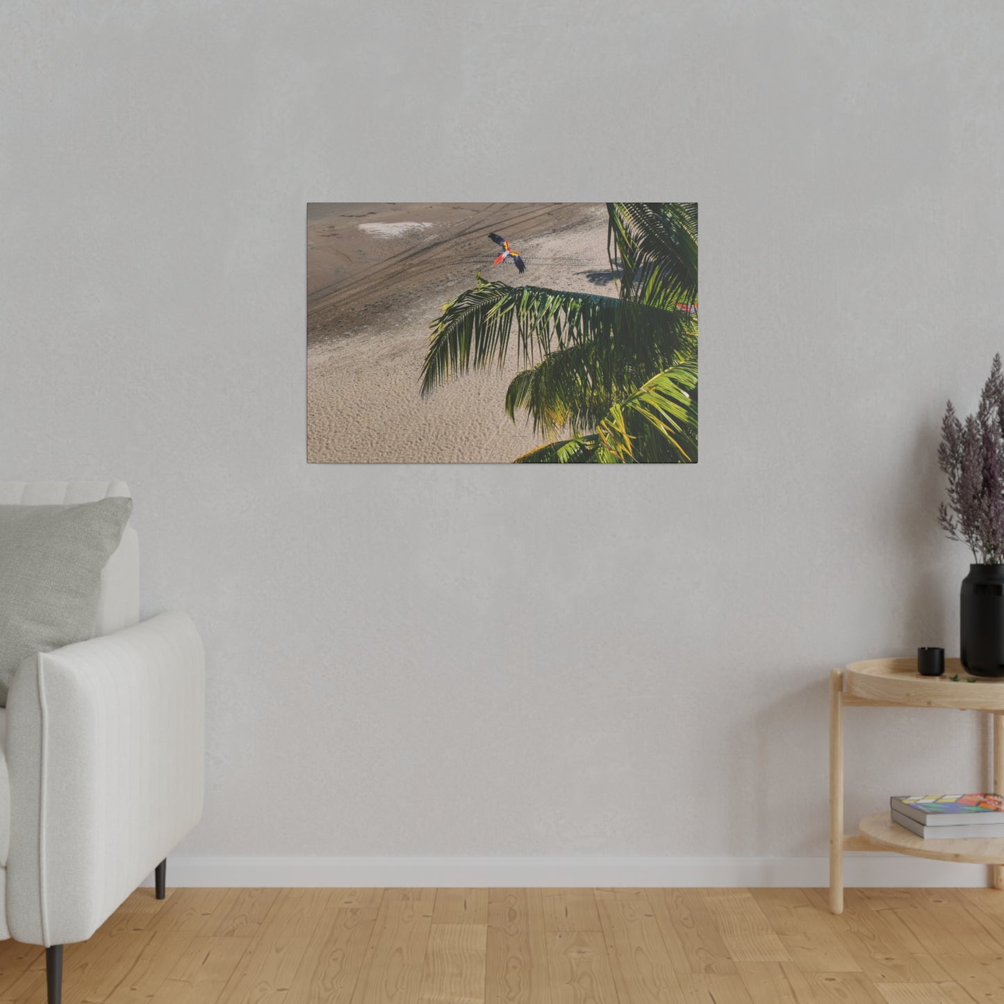 "Macaws Aloft: A Tropical Symphony of Lapas in Flight"- Canvas