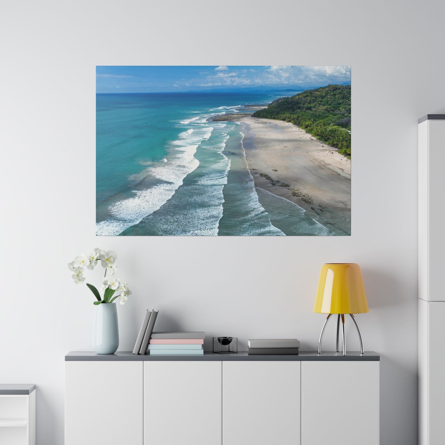 "Serene Splendors of Santa Teresa Beach: A Costa Rican Tropical Paradise"- Canvas