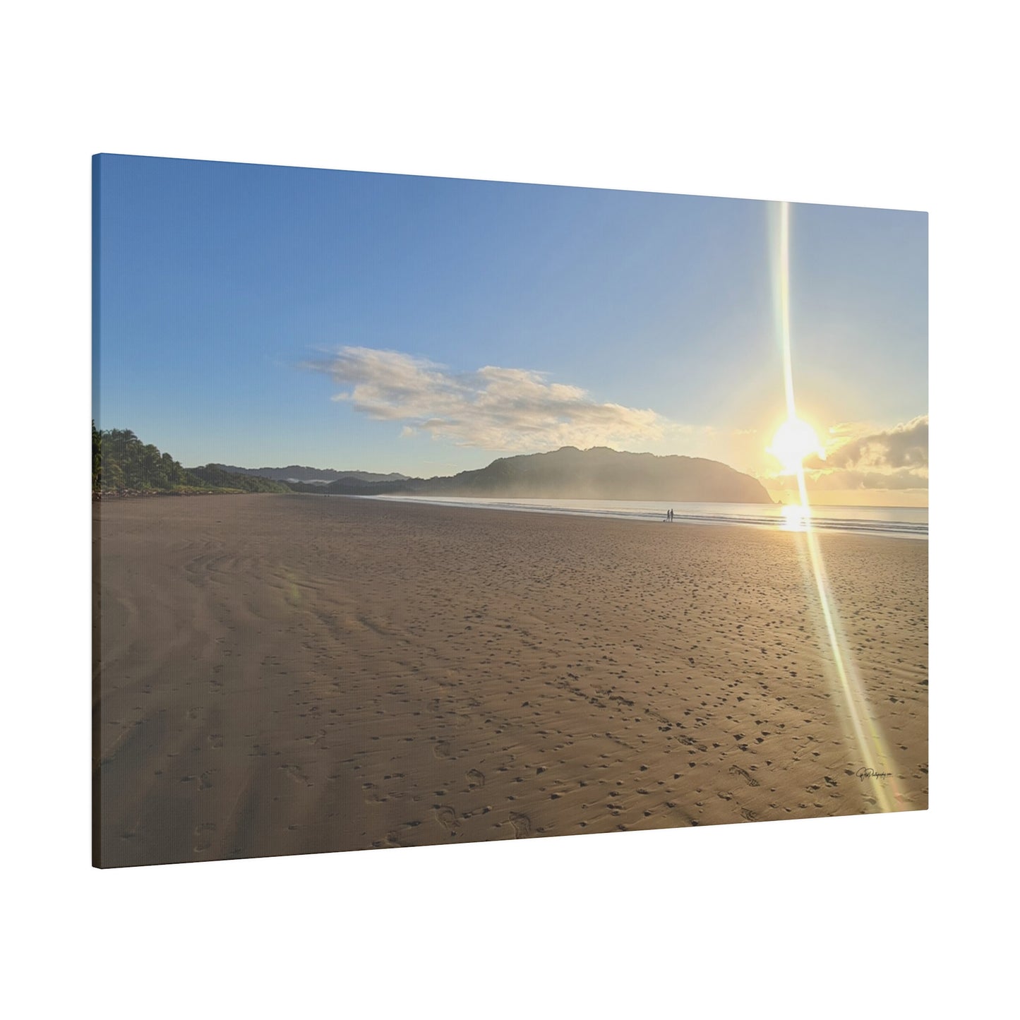 "Paradise Dusk: Costa Rica Sunset Serenade"- Canvas