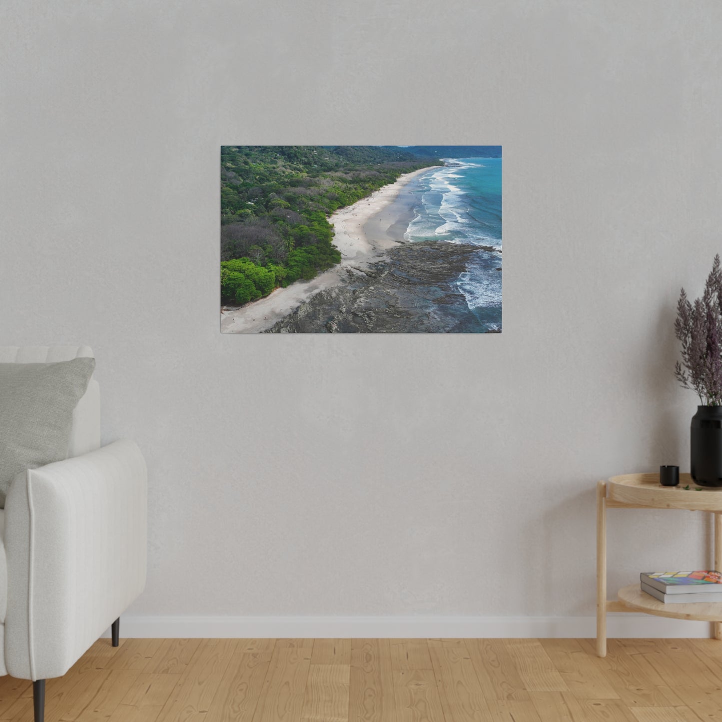 "Tropical Odyssey: The Majestic Splendor of Santa Teresa Beach, Costa Rica"- Canvas