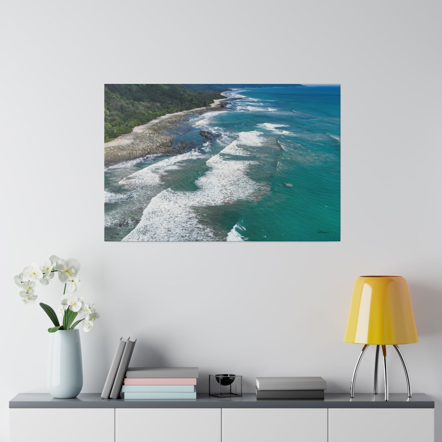 "Splendor of Santa Teresa Beach: Costa Rica's Tropical Hideaway"- Canvas