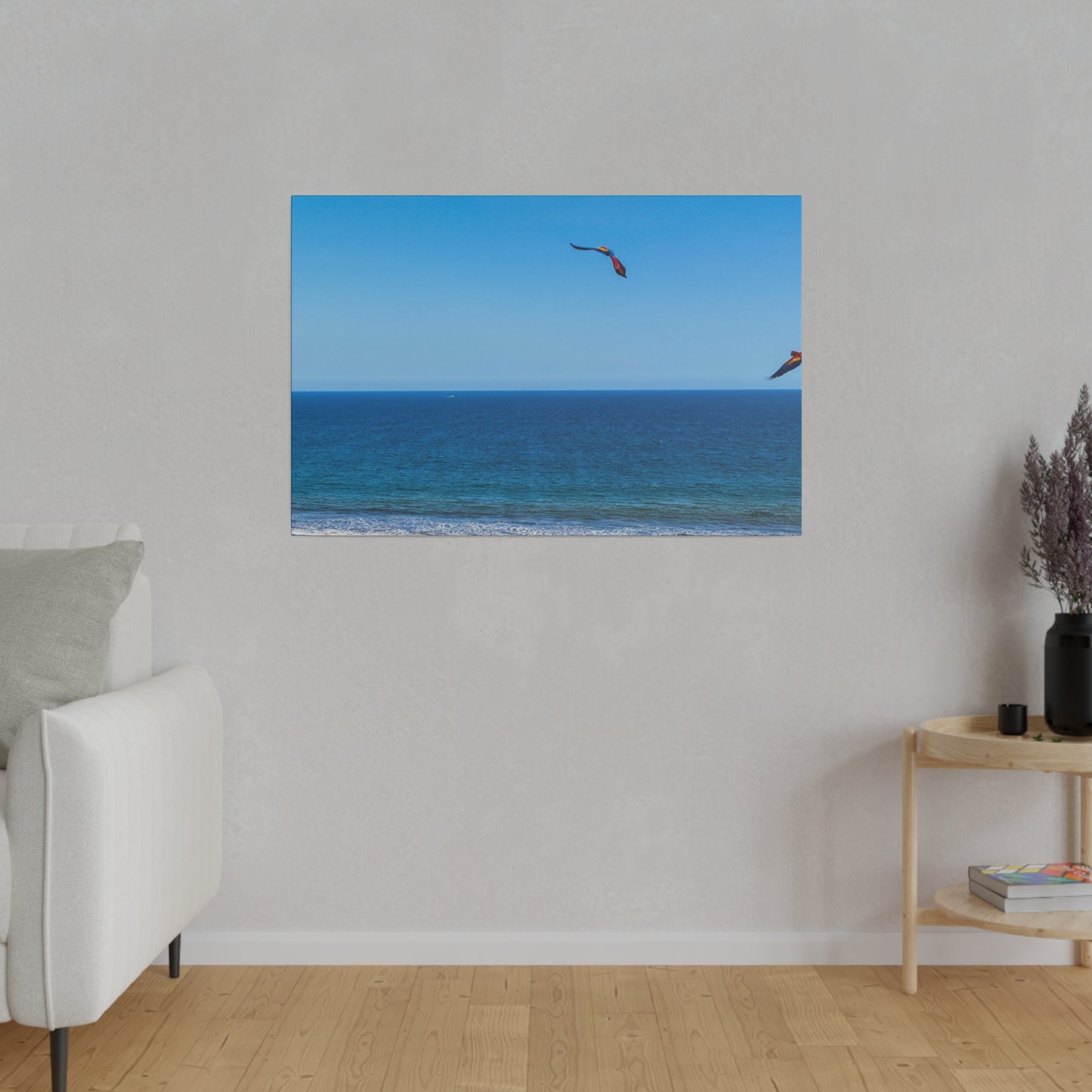 "Tropical Euphoria: The Sky Dance of Lapas, Macaws & Guacamayas"- Canvas