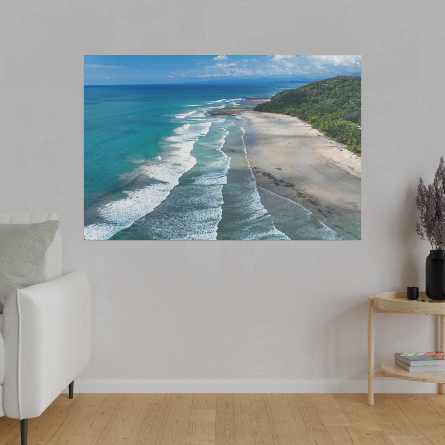 "Serene Splendors of Santa Teresa Beach: A Costa Rican Tropical Paradise"- Canvas