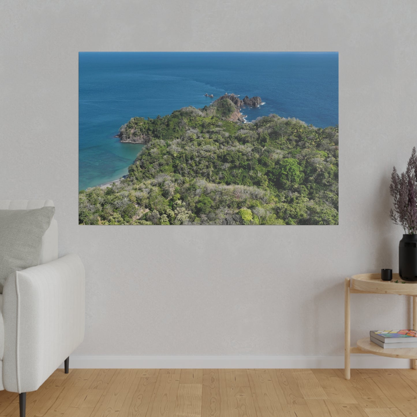"Paradise Unveiled: The Tropical Tranquility of Isla Tortuga, Costa Rica"- Canvas