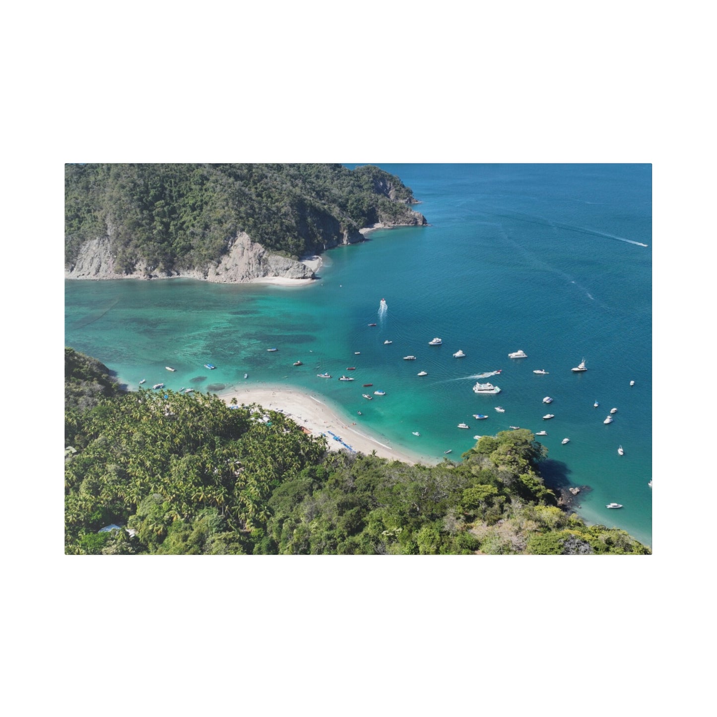 "Paradise Unleashed: Vivid Vistas of Isla Tortuga, Costa Rica"- Canvas