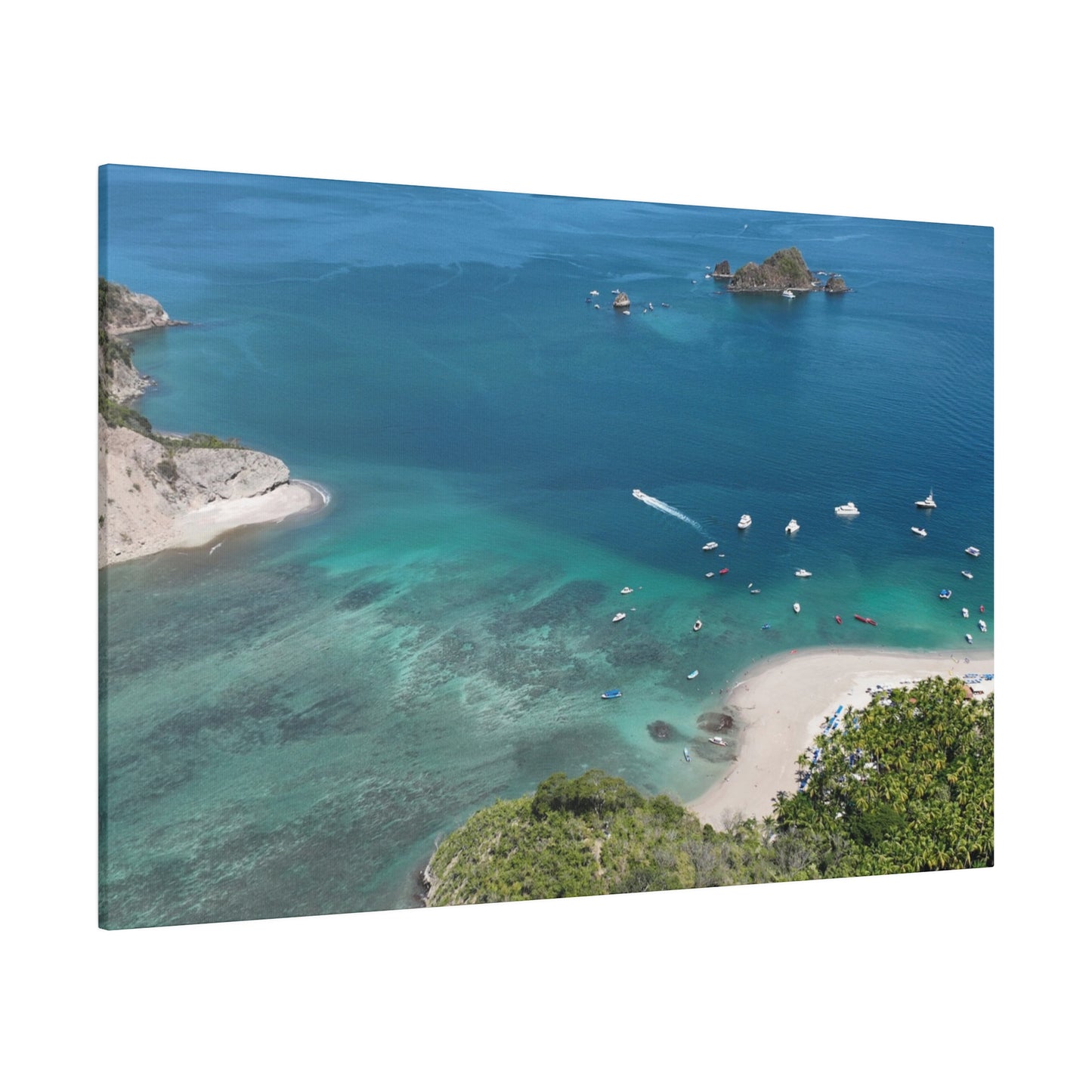 "Tropical Serenity: The Enchanting Allure of Isla Tortuga, Costa Rica"- Canvas