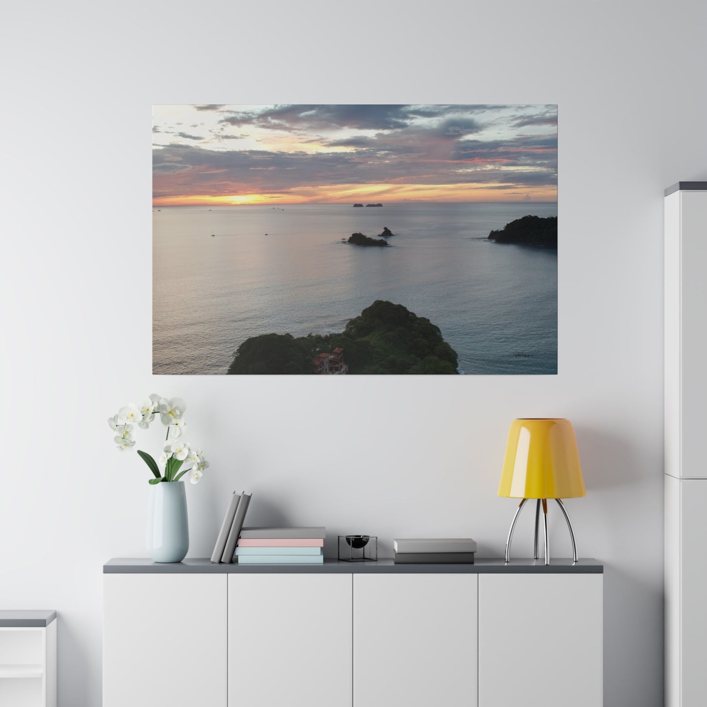 "Tropical Splendors: Hideaway in Las Catalinas, Guanacaste"- Canvas