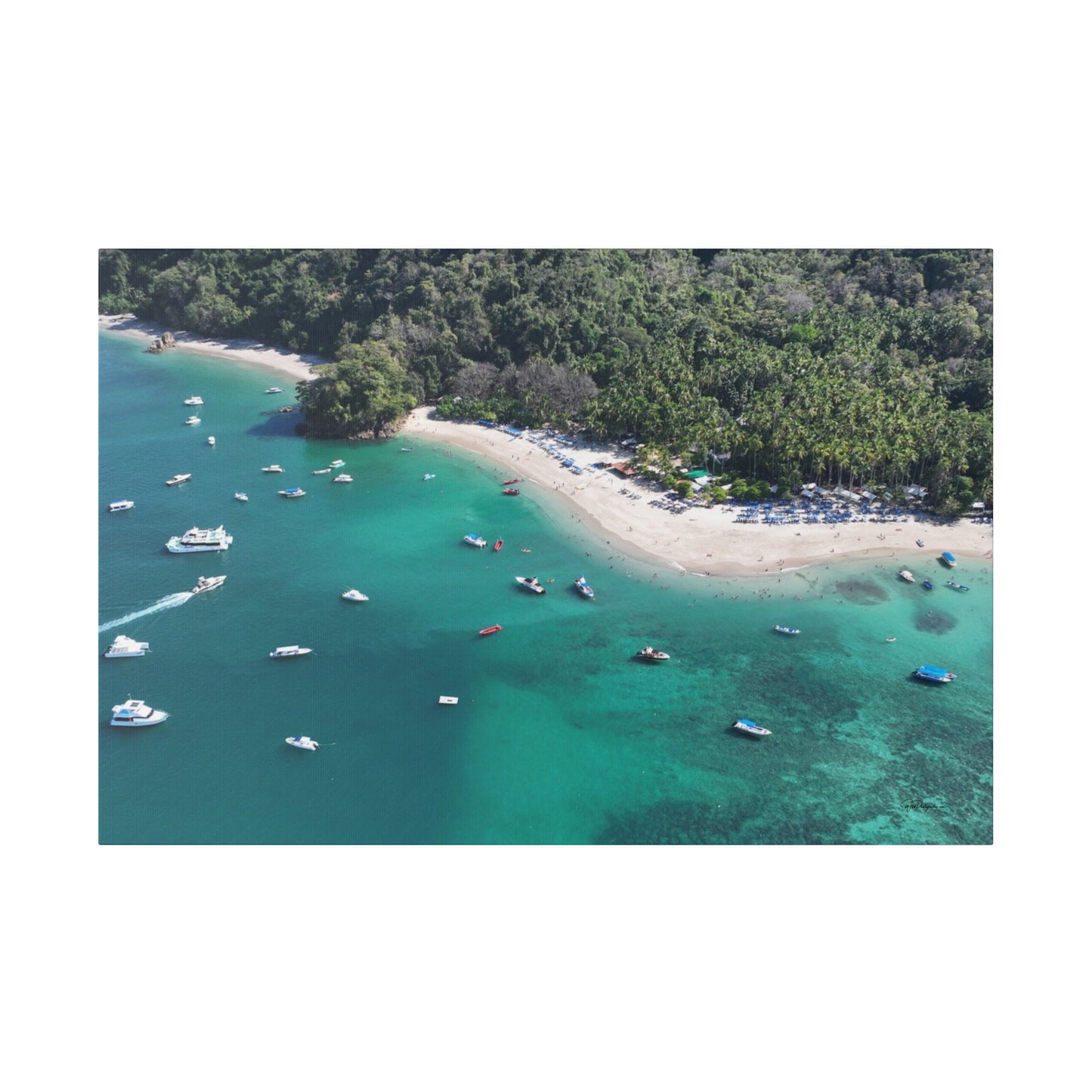 "Paradise Uncovered: The Tropical Wonders of Isla Tortuga, Costa Rica"- Canvas