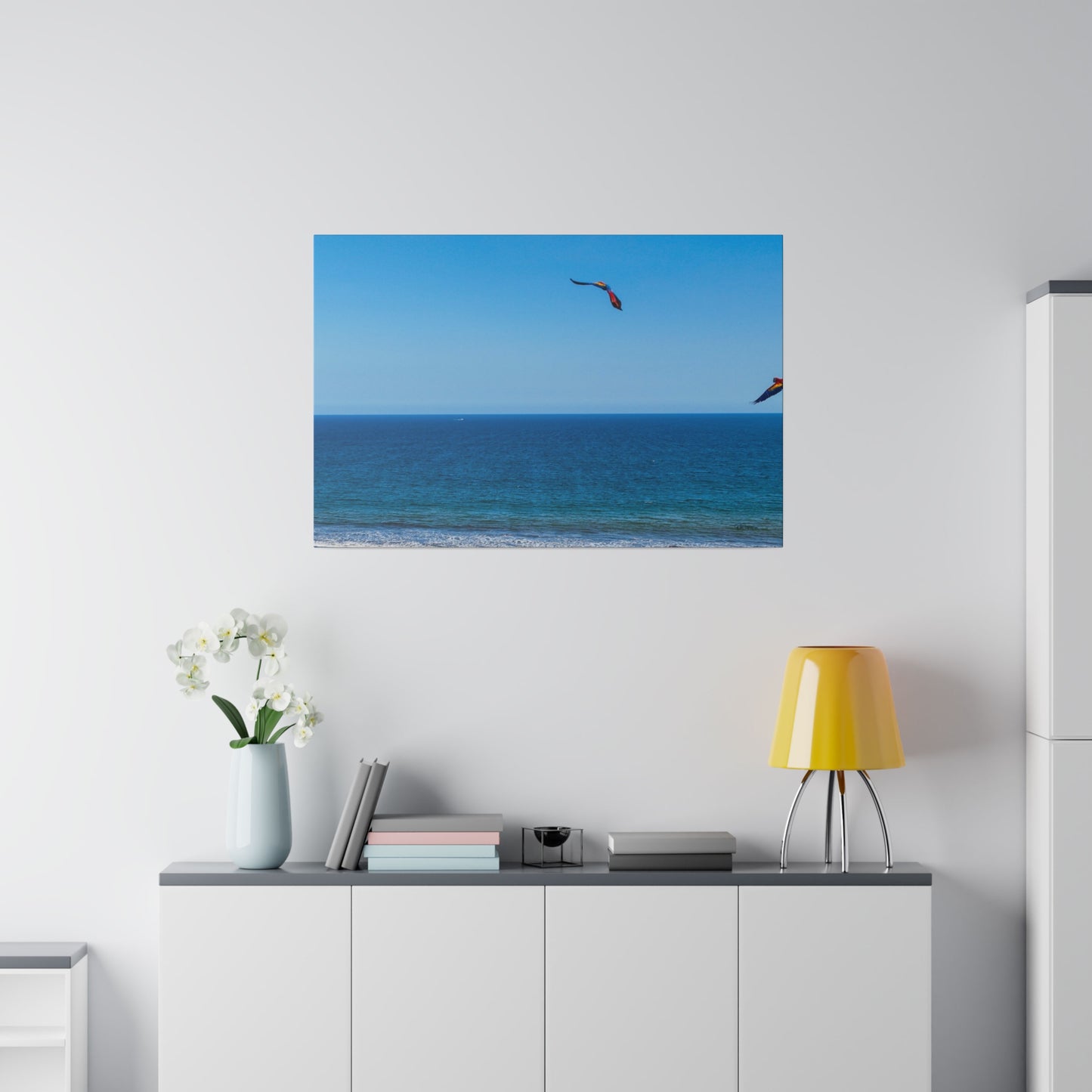 "Tropical Euphoria: The Sky Dance of Lapas, Macaws & Guacamayas"- Canvas