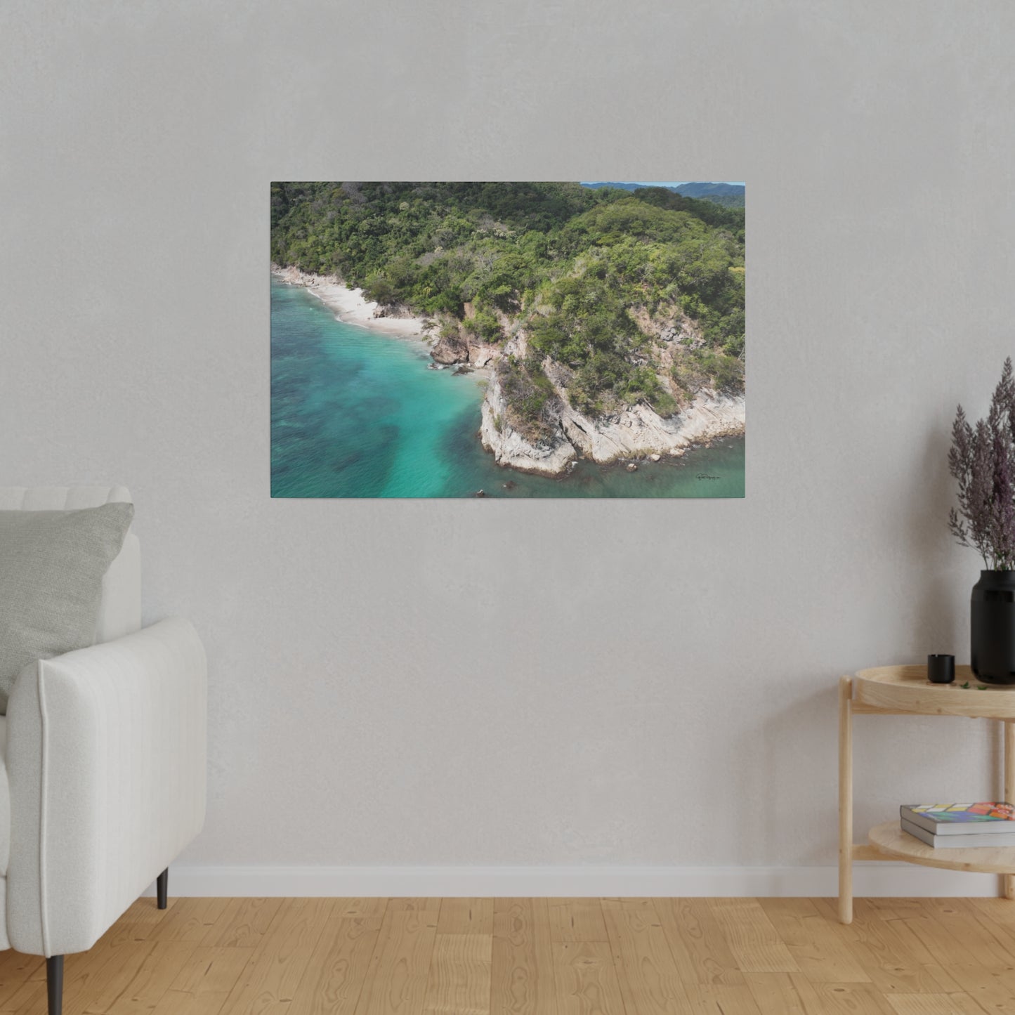 "Paradise Unleashed: Tranquil Tides at Playa Quesera, Costa Rica"- Canvas