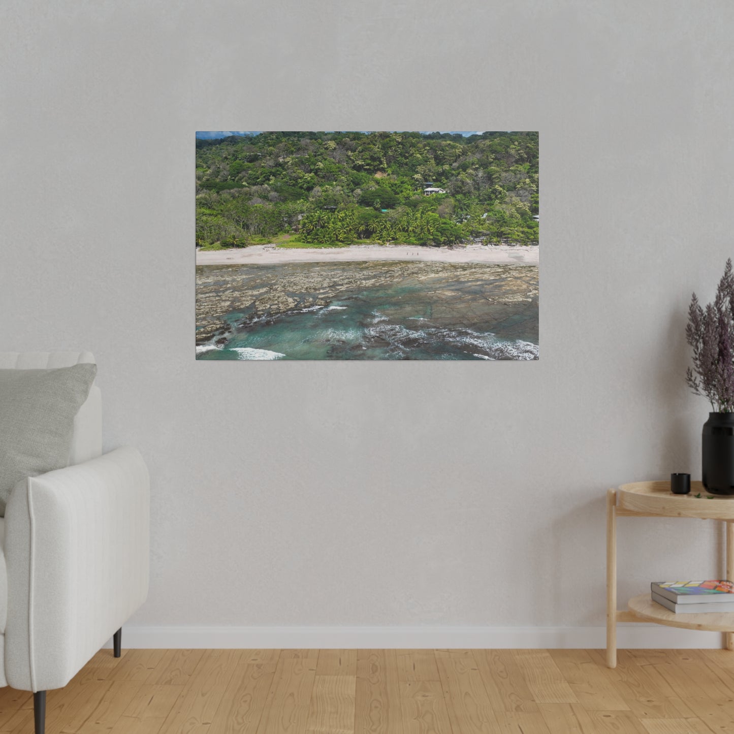 "Whispers of Paradise: Santa Teresa Beach & Malpais Beach, The Tropical Jewels of Costa Rica"- Canvas