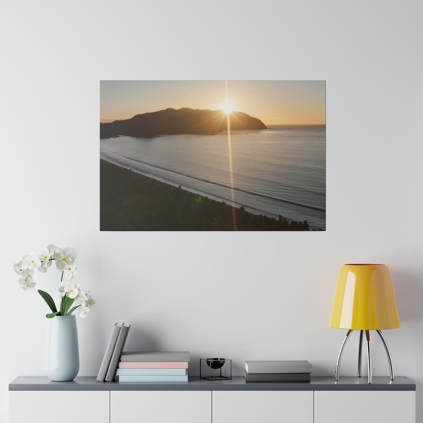 "Paradise Twilight: Costa Rica Sunset Serenade"- Canvas