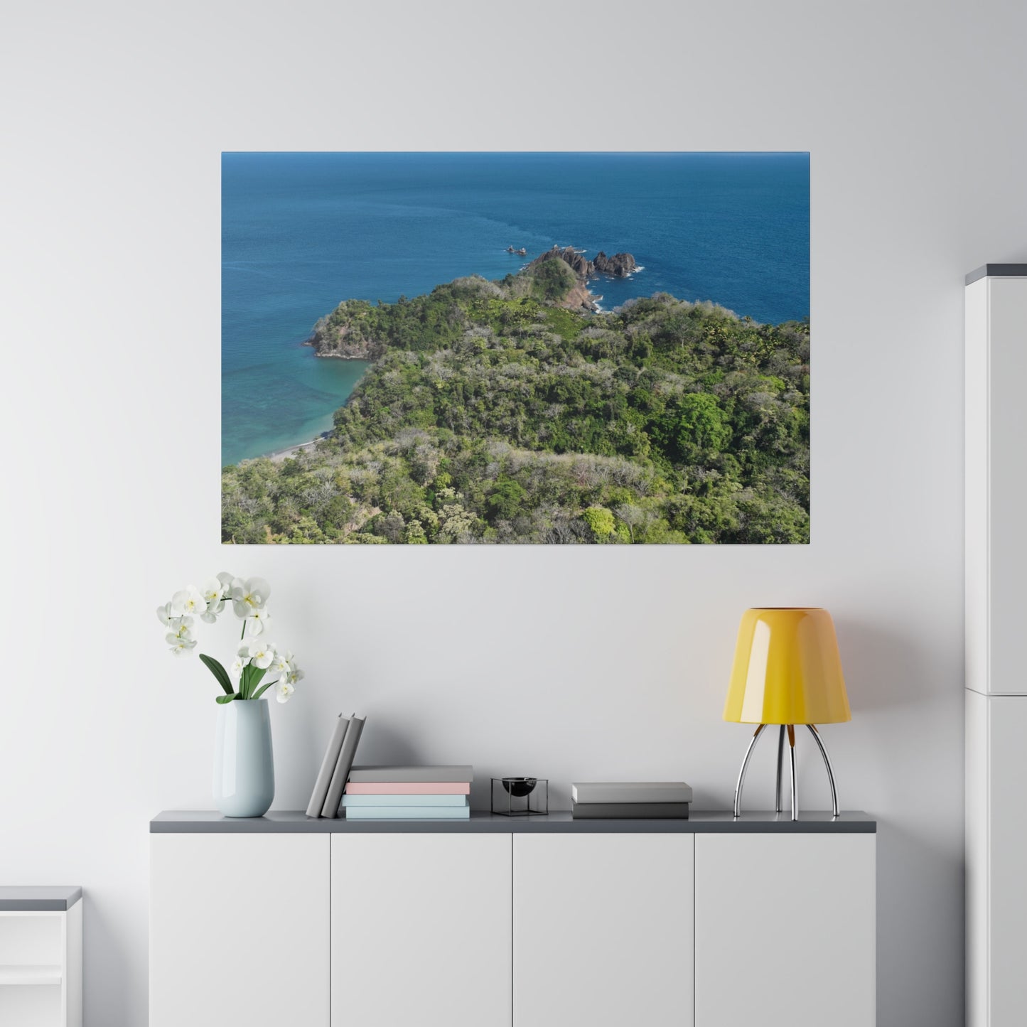 "Paradise Unveiled: The Tropical Tranquility of Isla Tortuga, Costa Rica"- Canvas