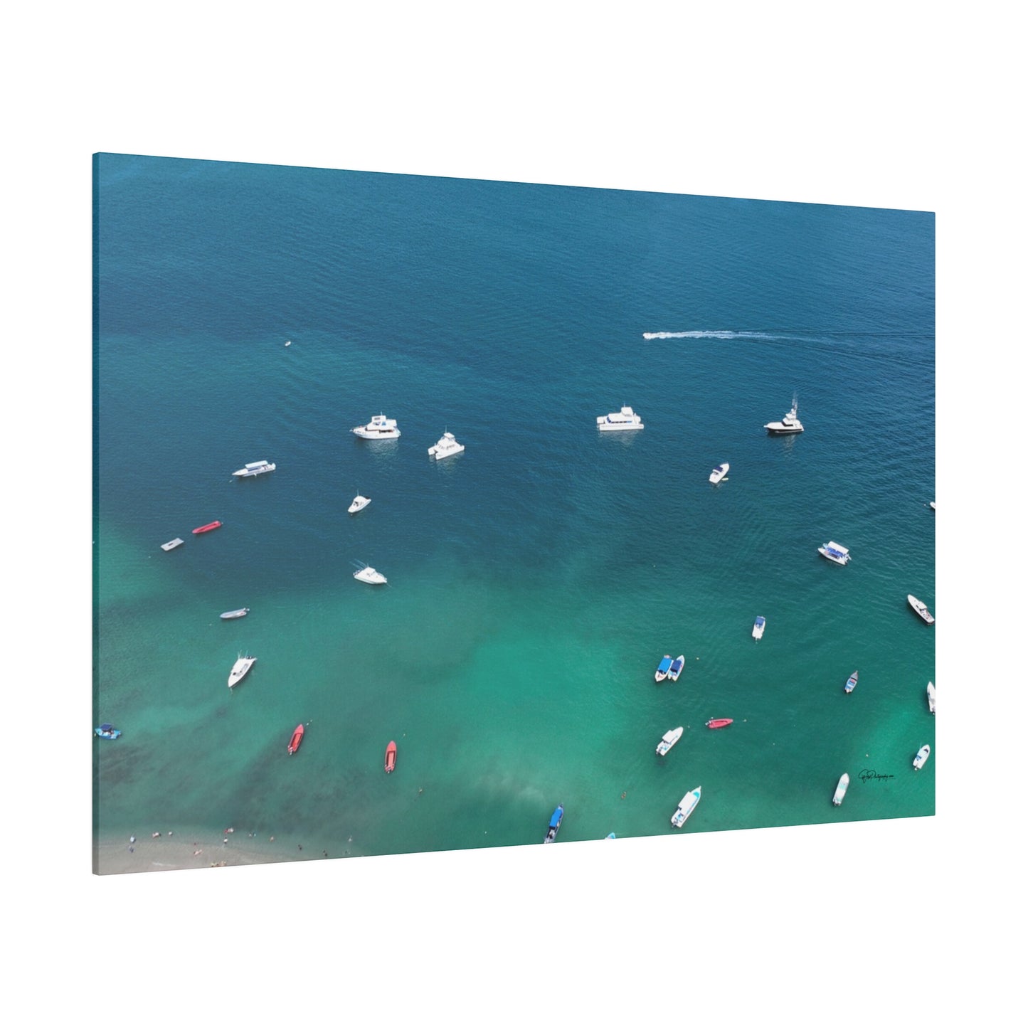 "Whispers of the Waves: A Tropical Escape to Isla Tortuga, Costa Rica"- Canvas