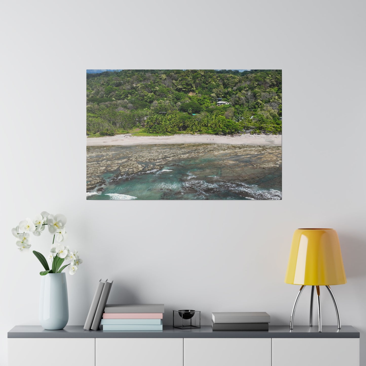 "Whispers of Paradise: Santa Teresa Beach & Malpais Beach, The Tropical Jewels of Costa Rica"- Canvas