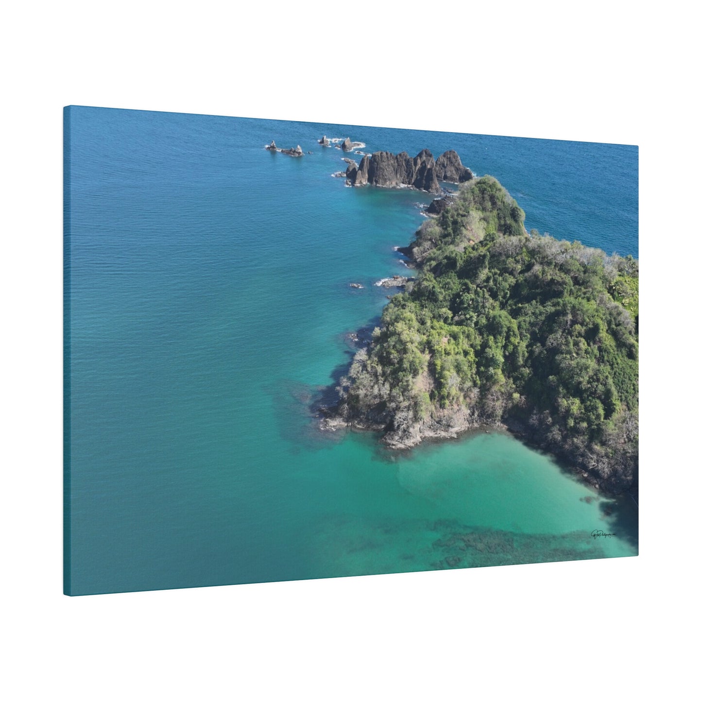 "Paradise Found: Vibrant Vistas of Isla Tortuga, Costa Rica"- Canvas