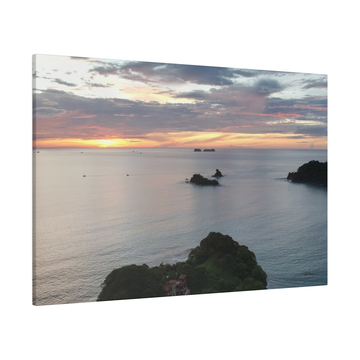 "Tropical Splendors: Hideaway in Las Catalinas, Guanacaste"- Canvas