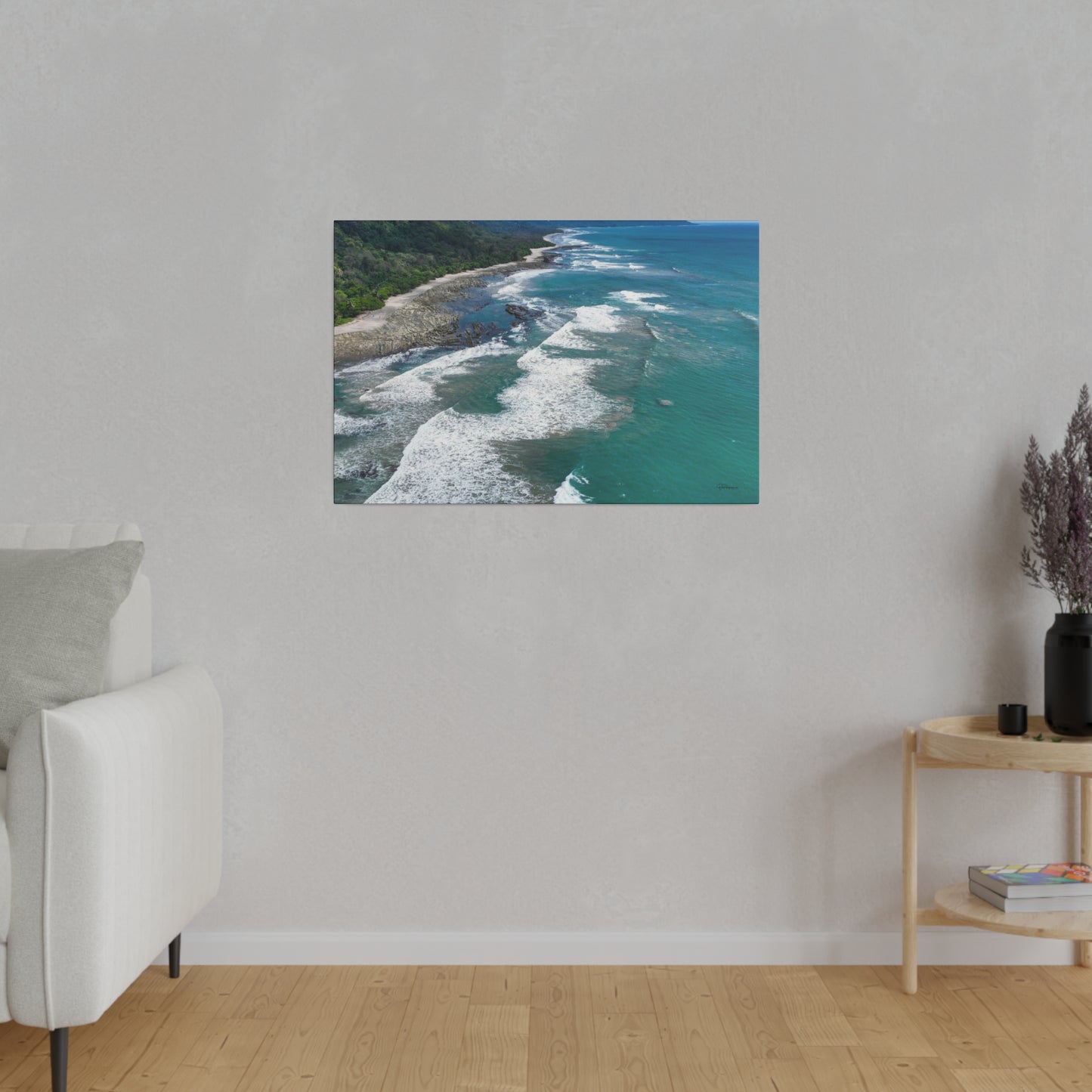 "Splendor of Santa Teresa Beach: Costa Rica's Tropical Hideaway"- Canvas