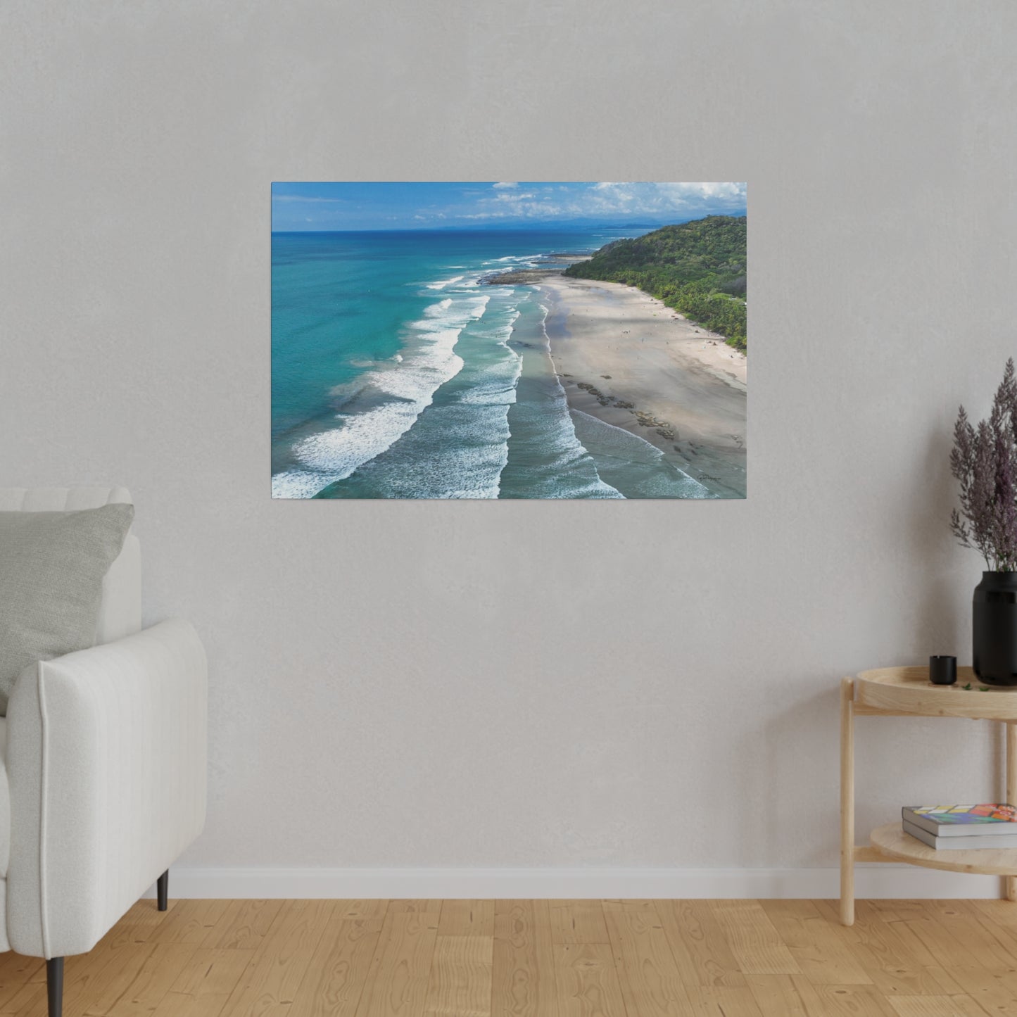 "Serene Splendors of Santa Teresa Beach: A Costa Rican Tropical Paradise"- Canvas