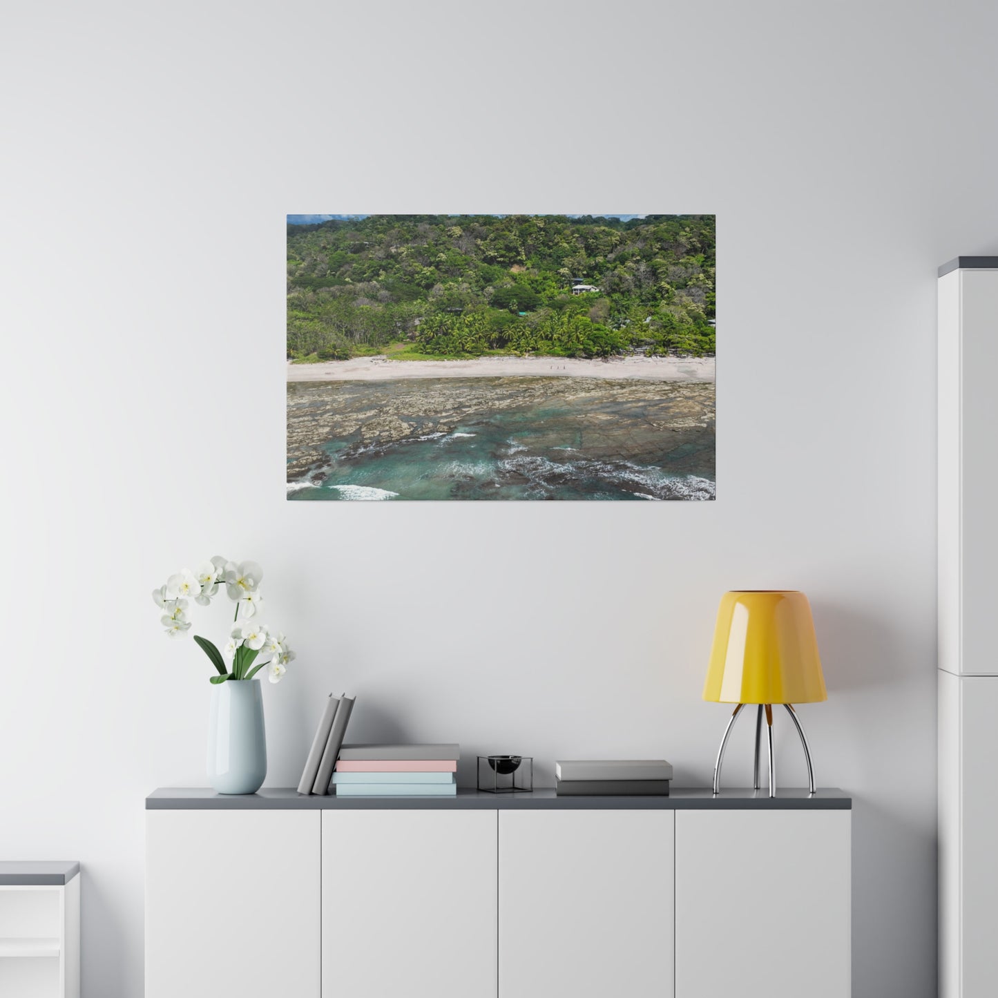 "Whispers of Paradise: Santa Teresa Beach & Malpais Beach, The Tropical Jewels of Costa Rica"- Canvas