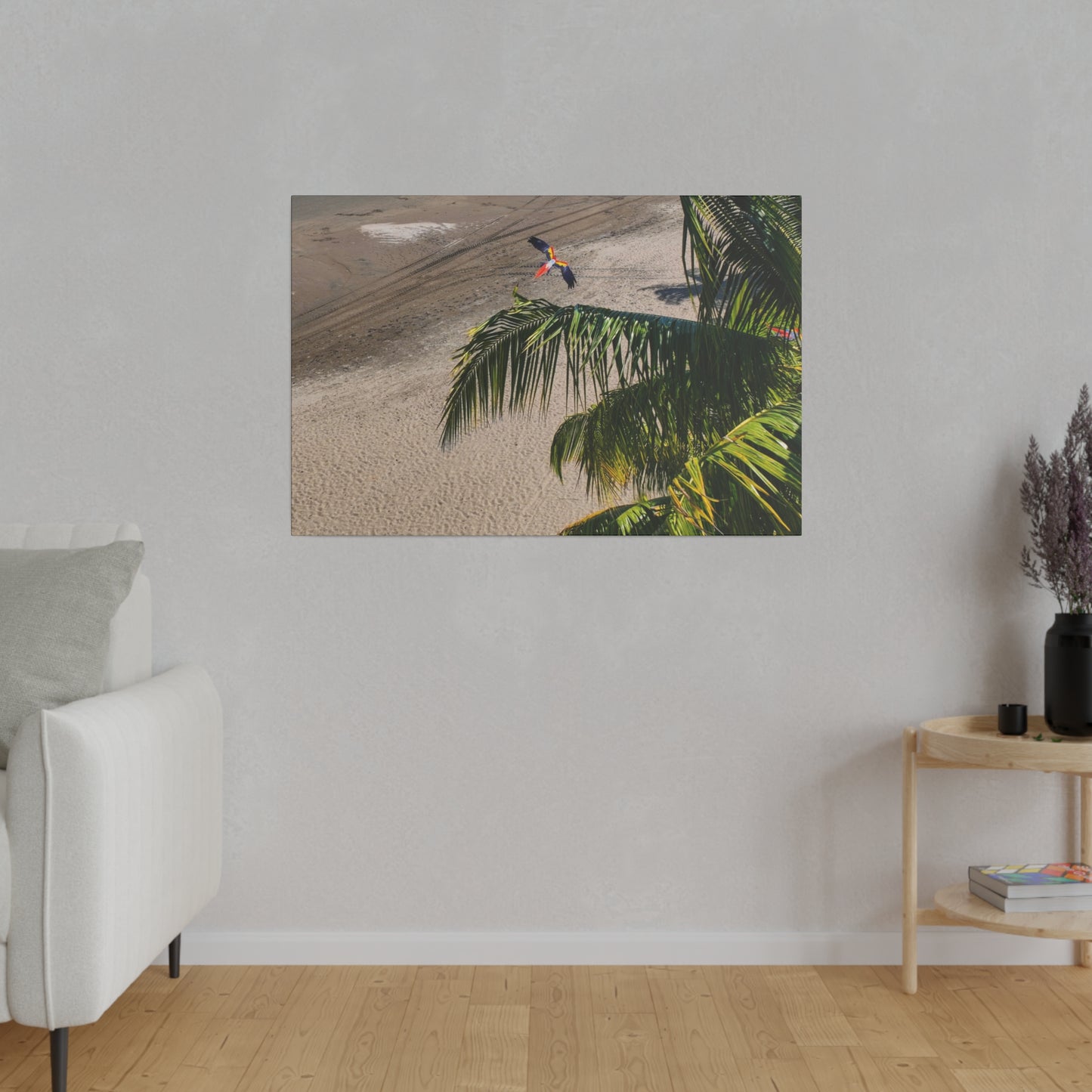 "Macaws Aloft: A Tropical Symphony of Lapas in Flight"- Canvas