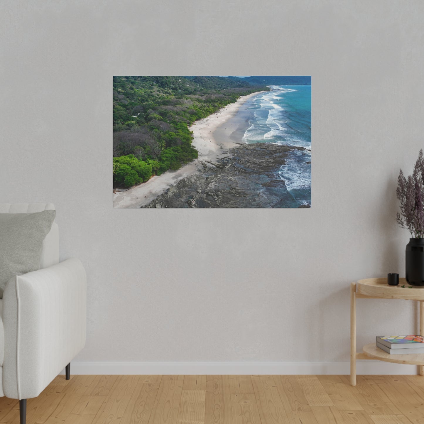 "Tropical Odyssey: The Majestic Splendor of Santa Teresa Beach, Costa Rica"- Canvas