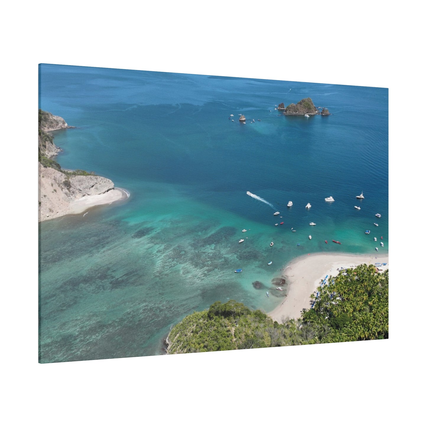 "Tropical Serenity: The Enchanting Allure of Isla Tortuga, Costa Rica"- Canvas
