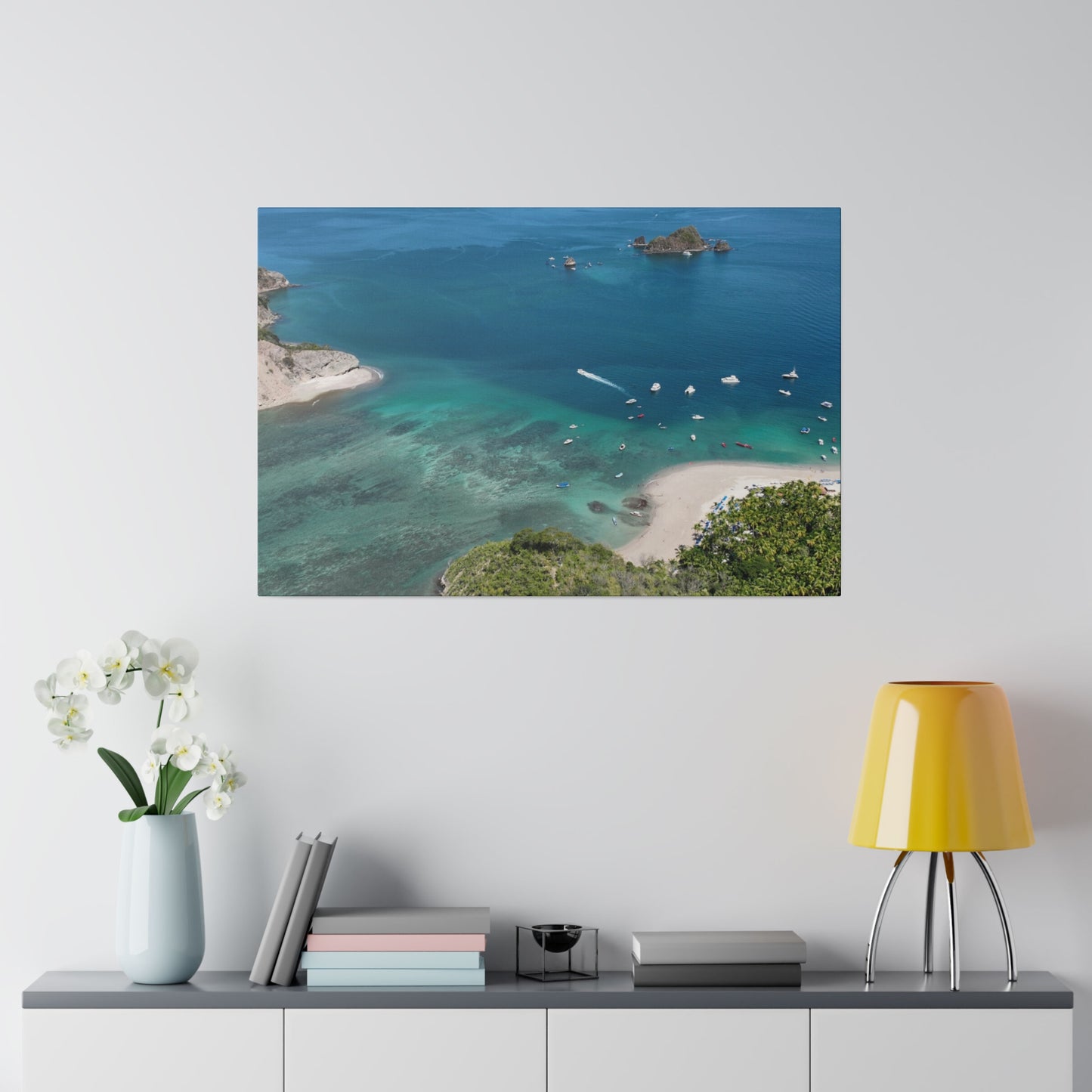 "Tropical Serenity: The Enchanting Allure of Isla Tortuga, Costa Rica"- Canvas