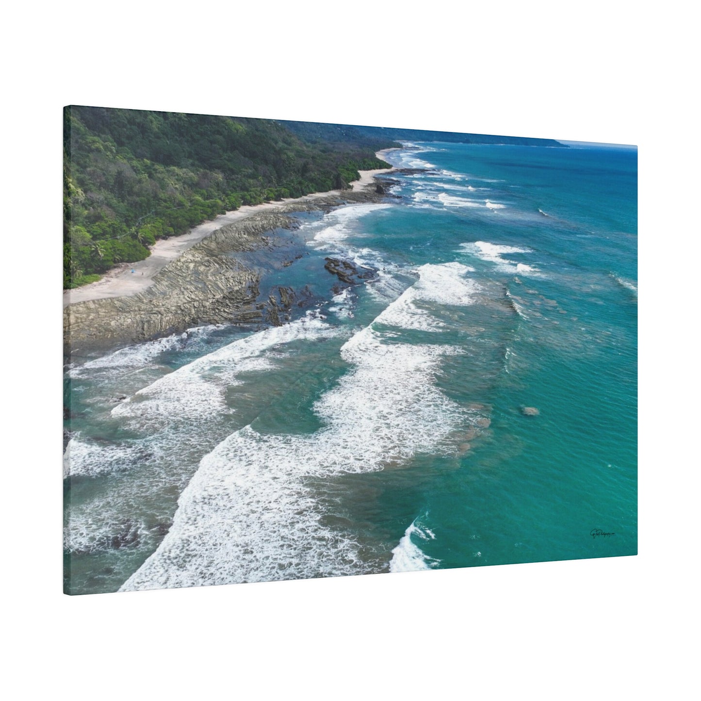 "Splendor of Santa Teresa Beach: Costa Rica's Tropical Hideaway"- Canvas