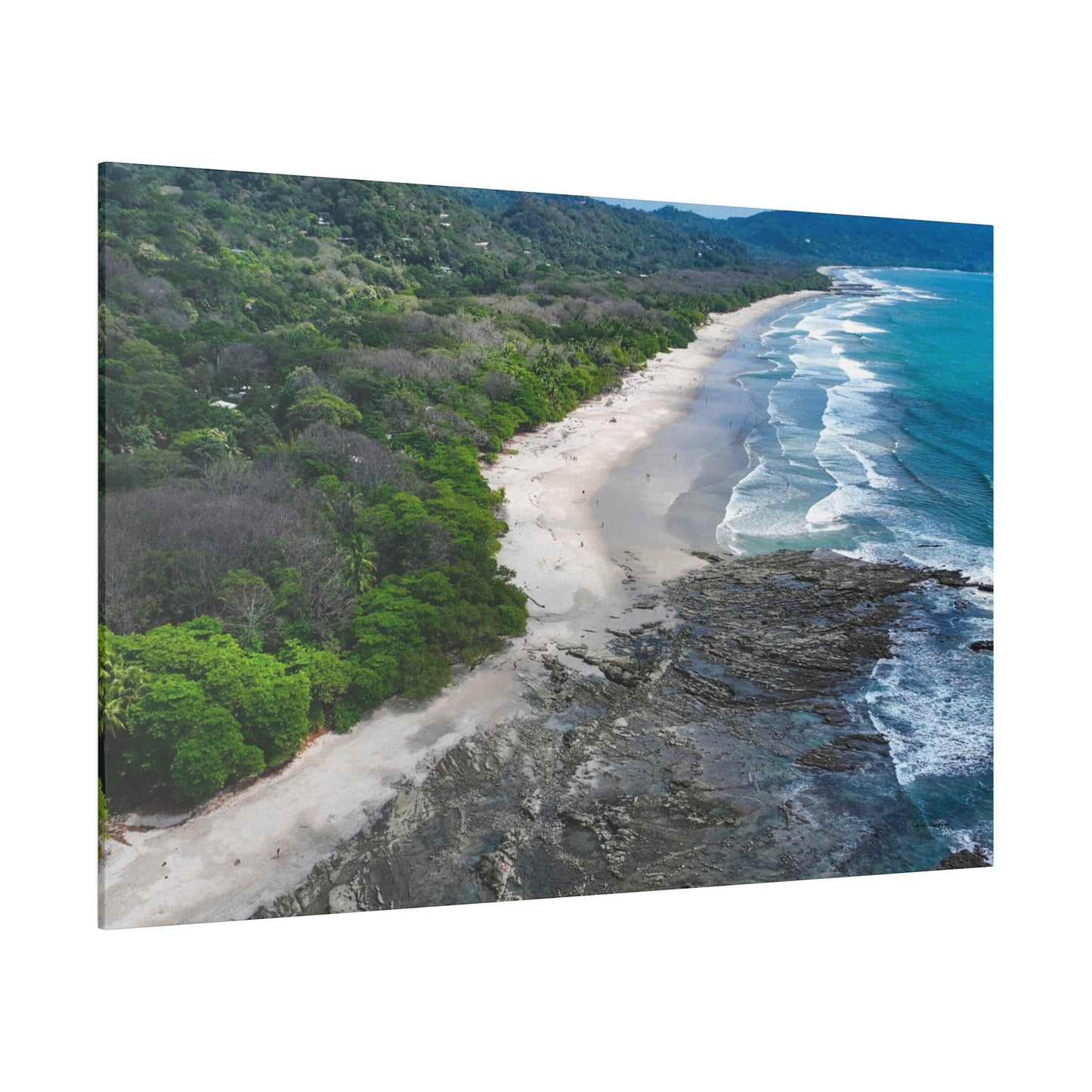 "Tropical Odyssey: The Majestic Splendor of Santa Teresa Beach, Costa Rica"- Canvas