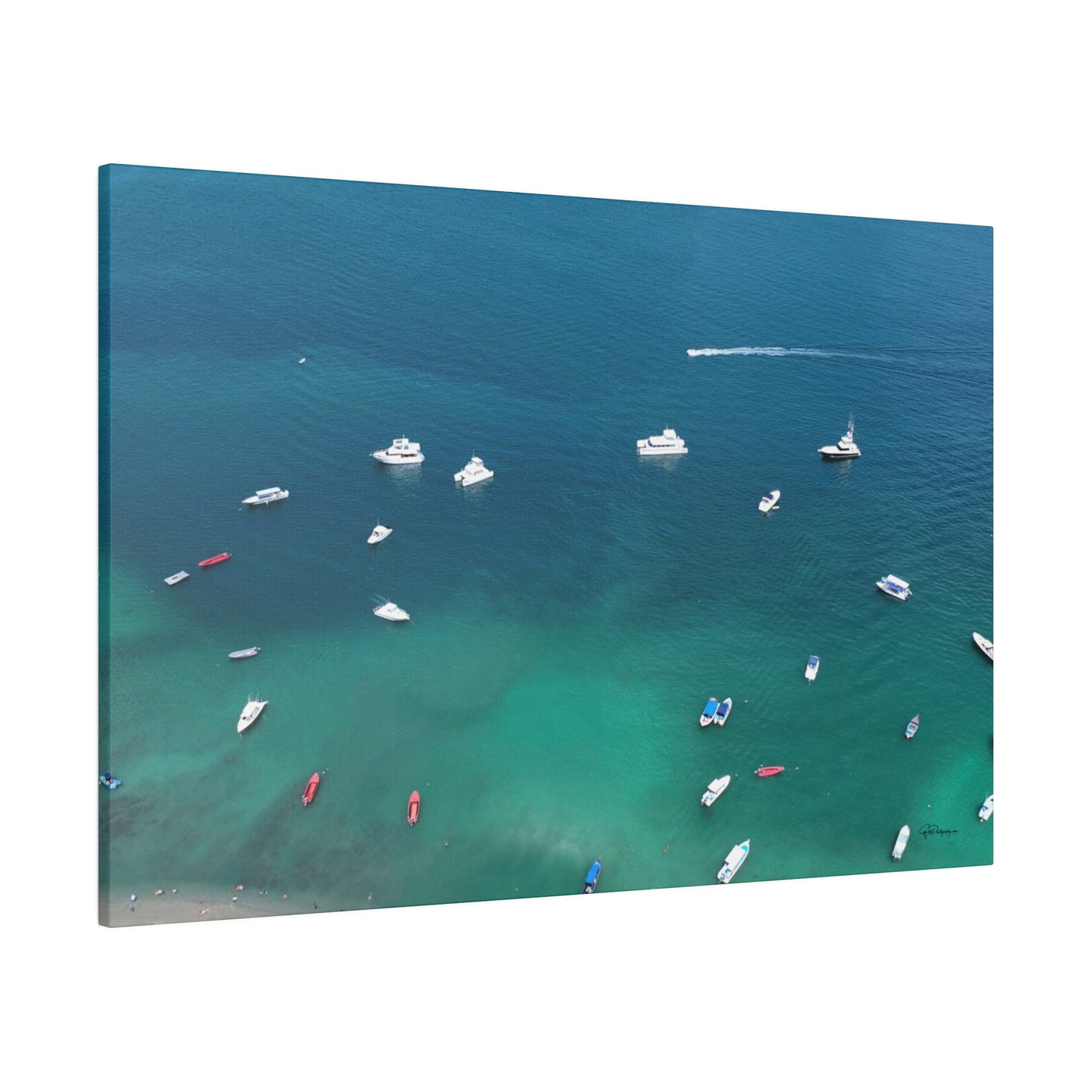 "Whispers of the Waves: A Tropical Escape to Isla Tortuga, Costa Rica"- Canvas