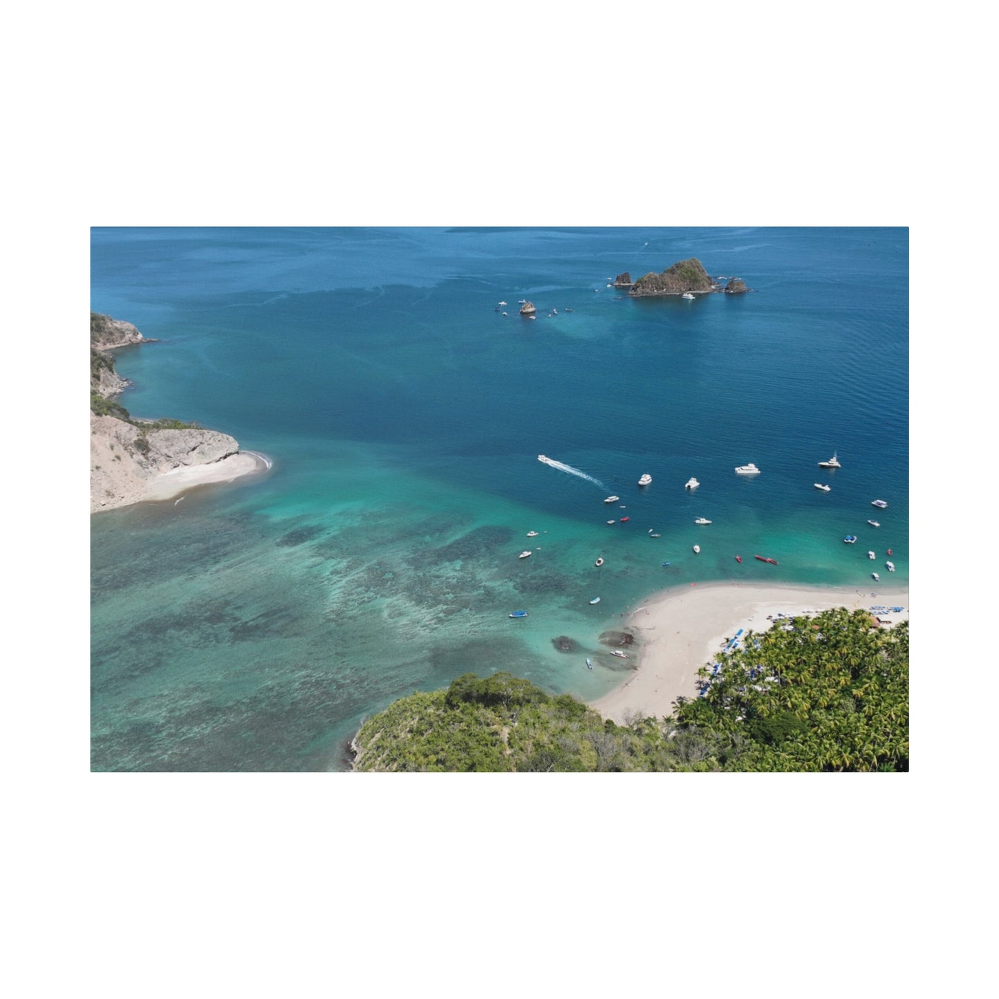 "Tropical Serenity: The Enchanting Allure of Isla Tortuga, Costa Rica"- Canvas